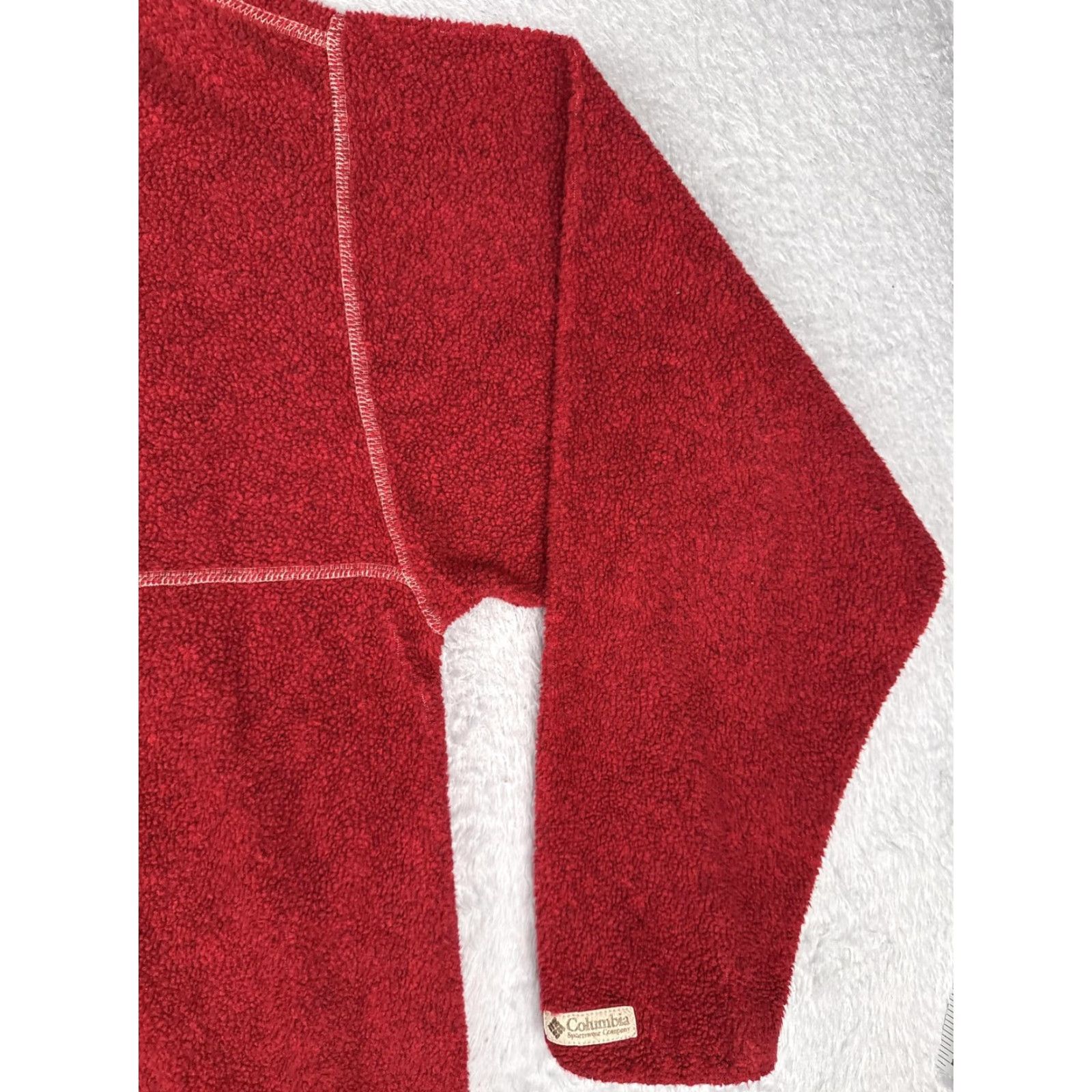 Vintage VINTAGE Columbia Sweater Mens 2XL Red Fleece Crewneck Pullover Made USA 2000s Size US XXL / EU 58 / 5 - 2 Thumbnail