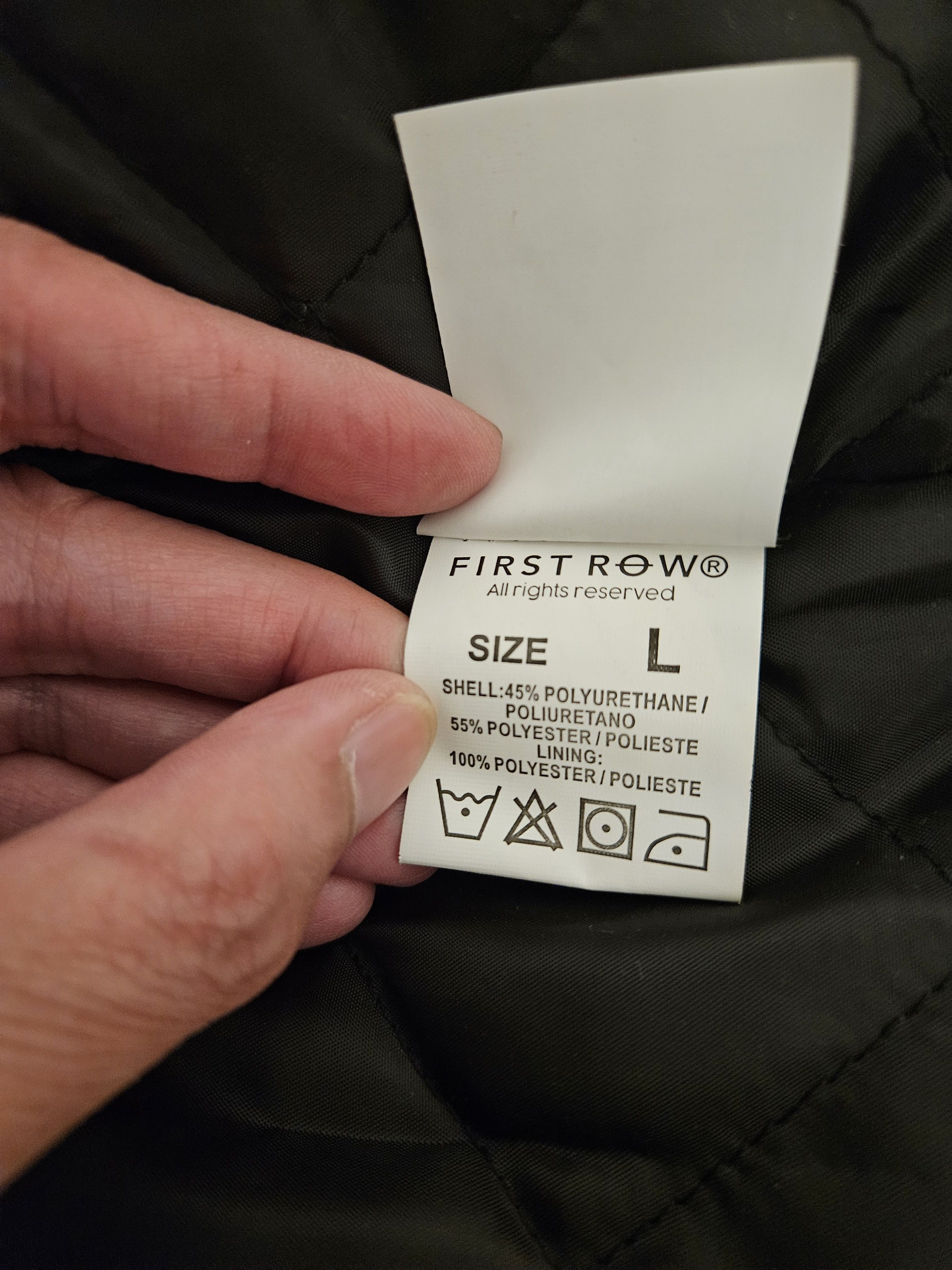 Other FIRST ROW Faux-Leather Biker Jacket Size US L / EU 52-54 / 3 - 11 Thumbnail
