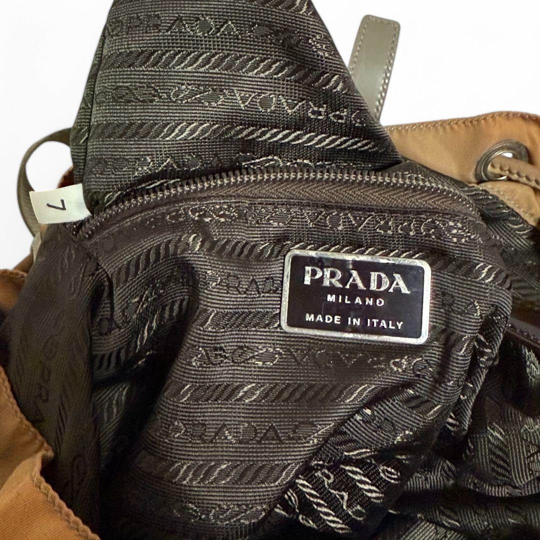 Prada Prada - Orange Nylon Backpack Rucksack Travel Luggage Size ONE SIZE - 7 Thumbnail