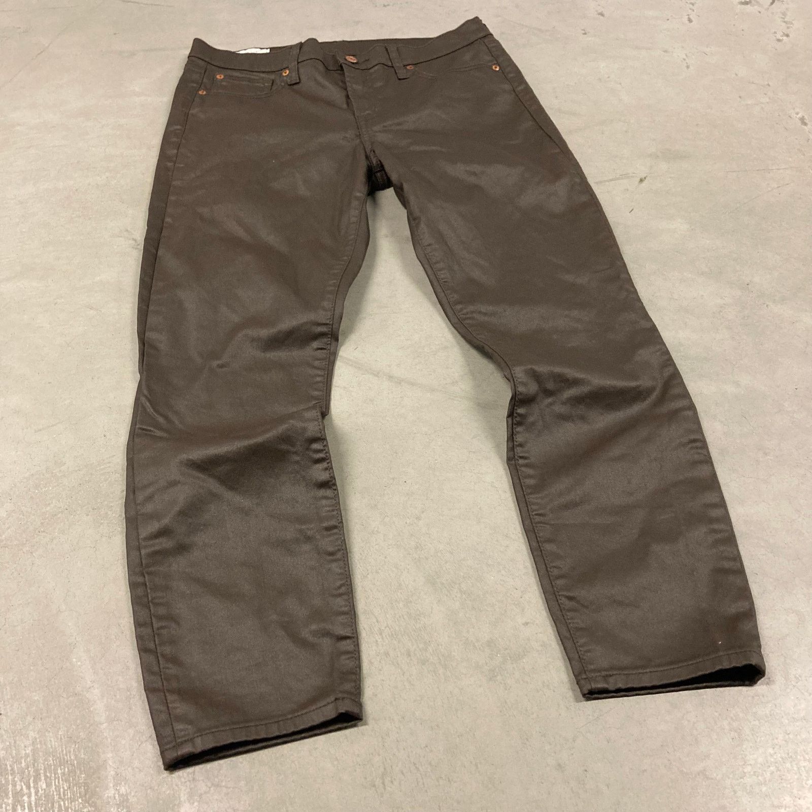 Gap × Vintage Y2K skinny gap leather pants 33x26 Size 32" / US 10 / IT 46 - 1 Thumbnail