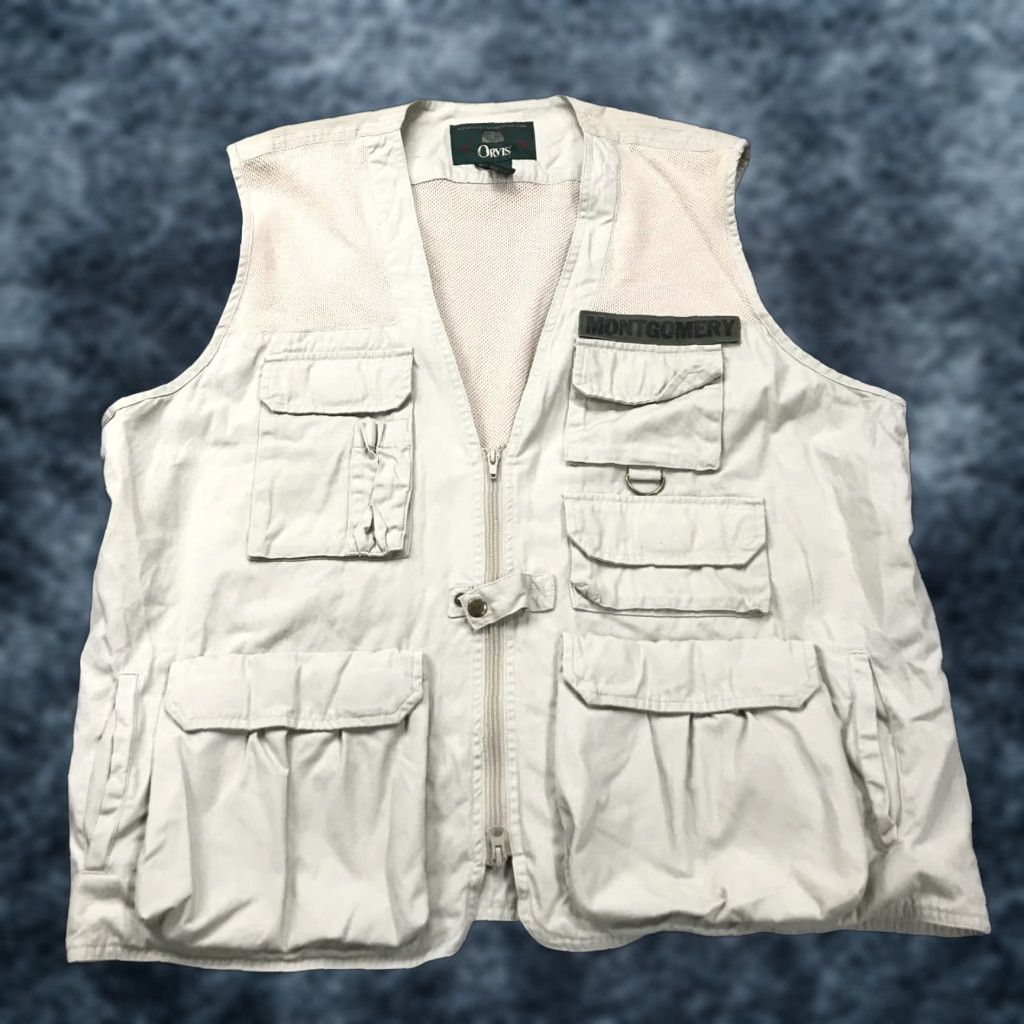 Orvis VINTAGE Orvis Vest Mens Large Safari Photographer Cargo Fisherman Utility Zip Vest Size US L / EU 52-54 / 3 - 1 Thumbnail
