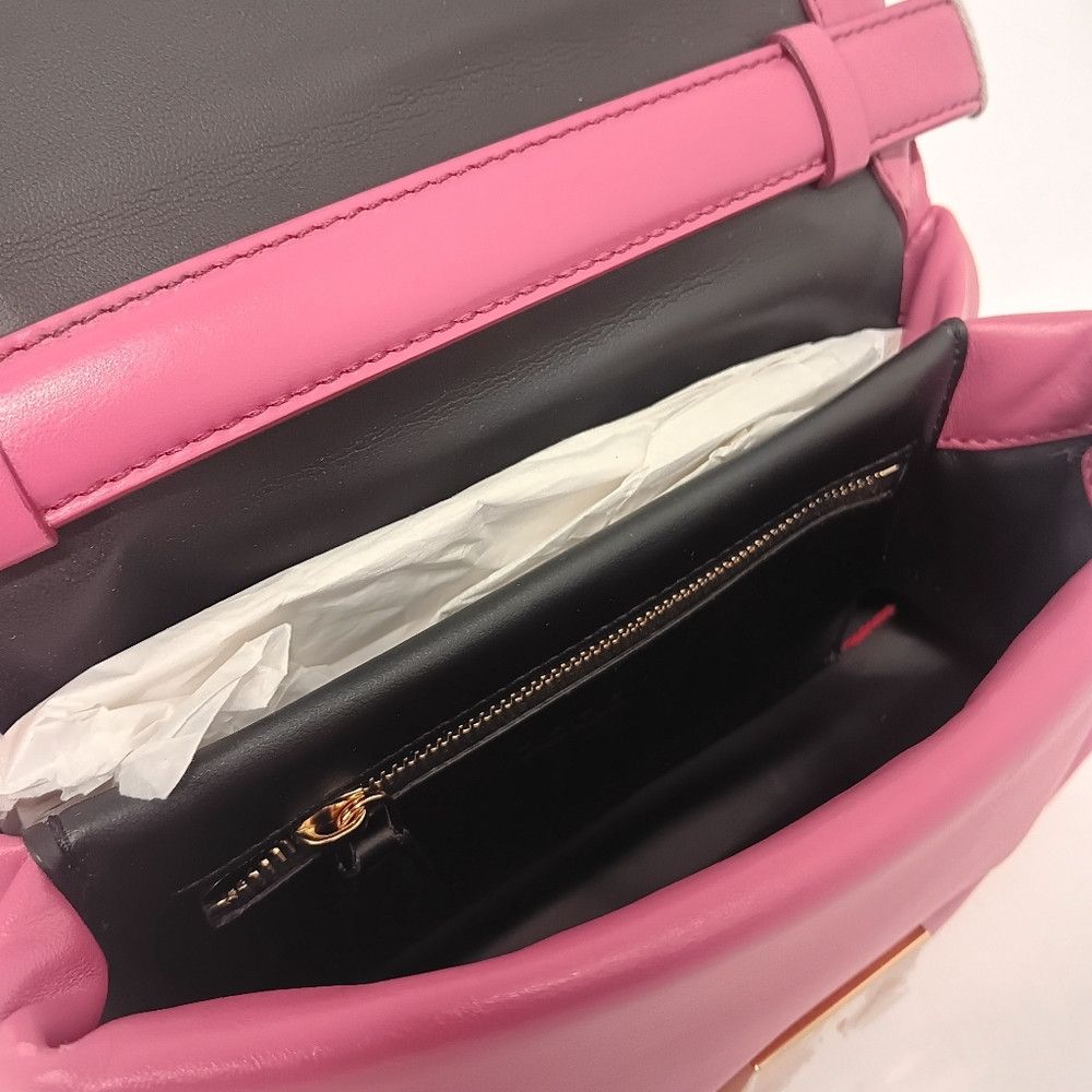 Marni Marni Women's Small Leather Prisma Crossbody Bag - Pink Size ONE SIZE - 12 Thumbnail