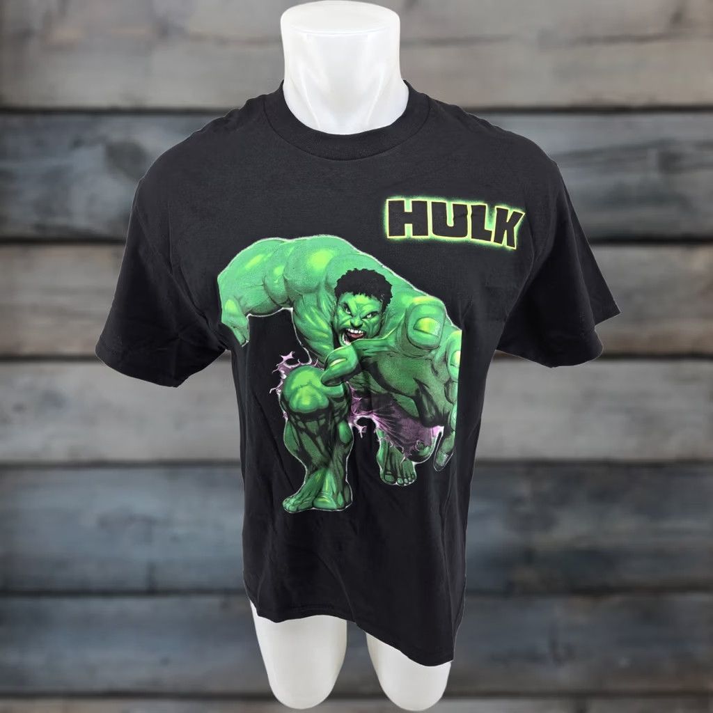 Vintage VINTAGE Marvel Comics The Hulk 2003 Movie Promo T-Shirt Mens Large Black Cotton Blend Short Sleeve NWT Size US L / EU 52-54 / 3 - 1 Thumbnail