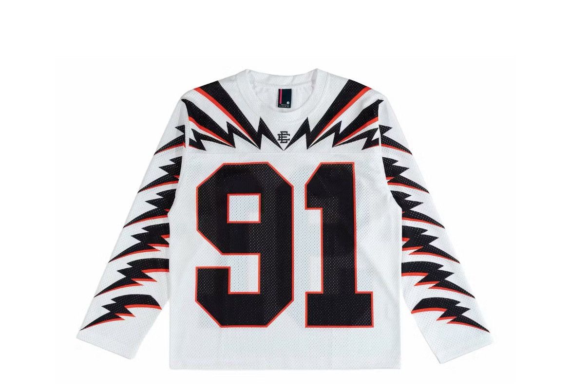 Eric Emanuel Eric Emanuel white sport jersey 91 XL Size US XL / EU 56 / 4 - 1 Thumbnail