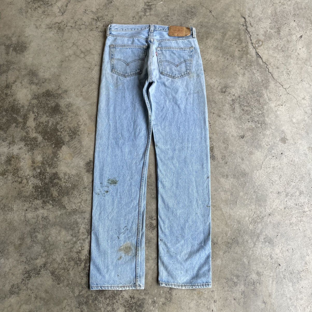 Levi's Vintage Clothing 🔥Vintage Levis 501 Splatter Paints Dirty Denim Jeans Size US 31 - 4 Thumbnail
