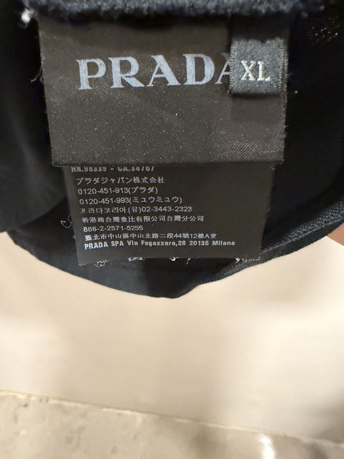 Prada Prada Pique S/S Logo Polo Shirt Size US XL / EU 56 / 4 - 4 Thumbnail