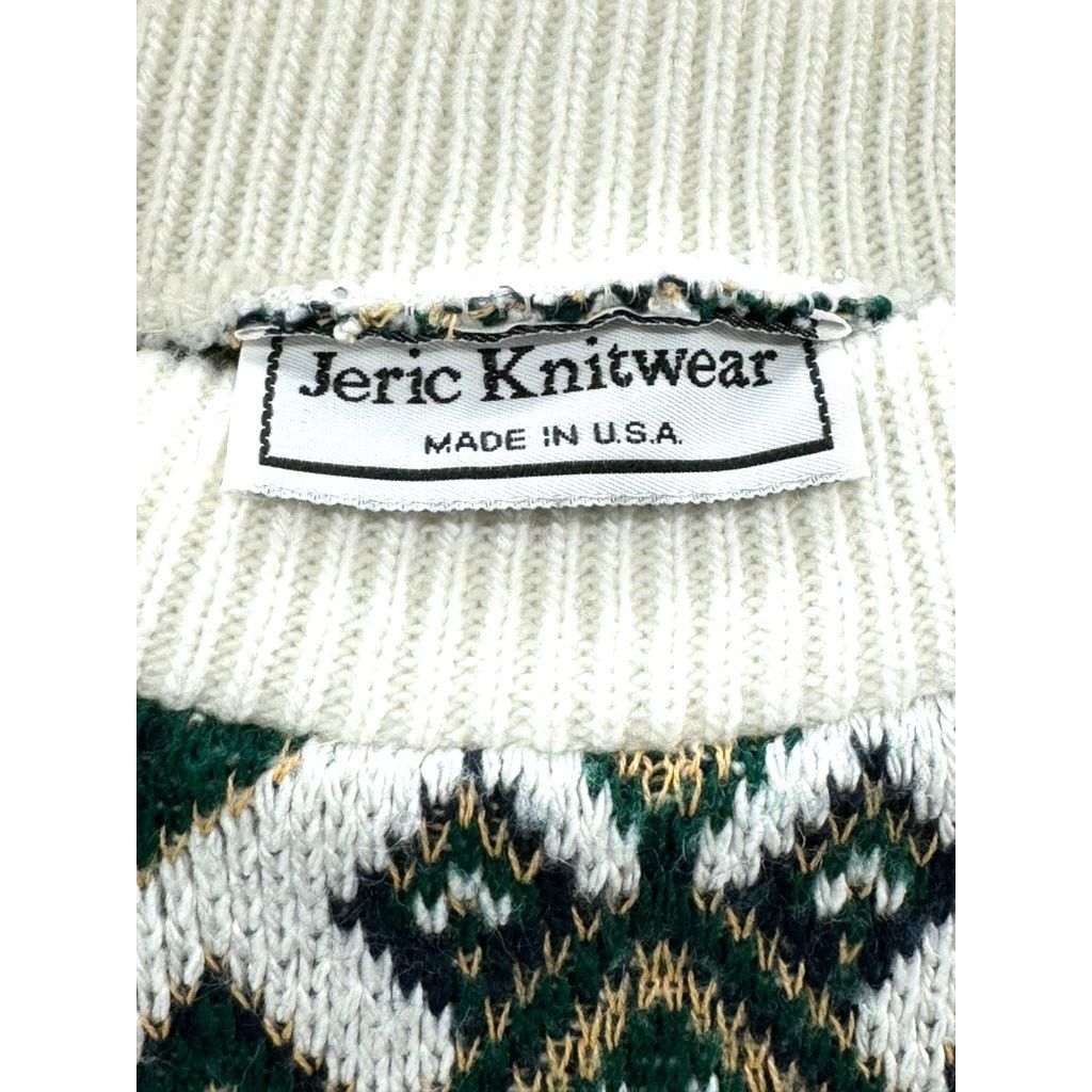 Vintage Vintage Jeric Knitwear Women's Knit Grandma Sweater Size L / US 10 / IT 46 - 3 Thumbnail