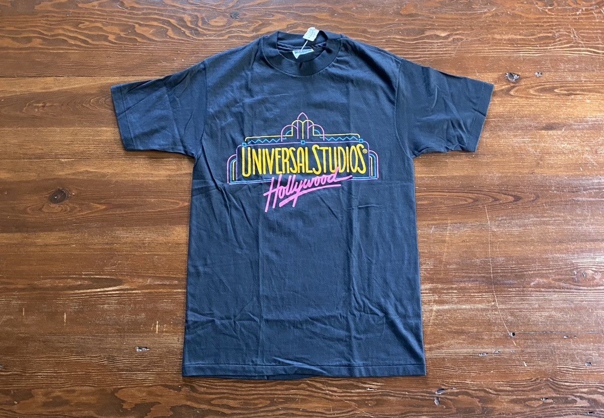 Hanes × Universal Studios × Vintage Vintage NWT 80’s Universal Studios Black Single Stitch Tee Size US M / EU 48-50 / 2 - 1 Thumbnail
