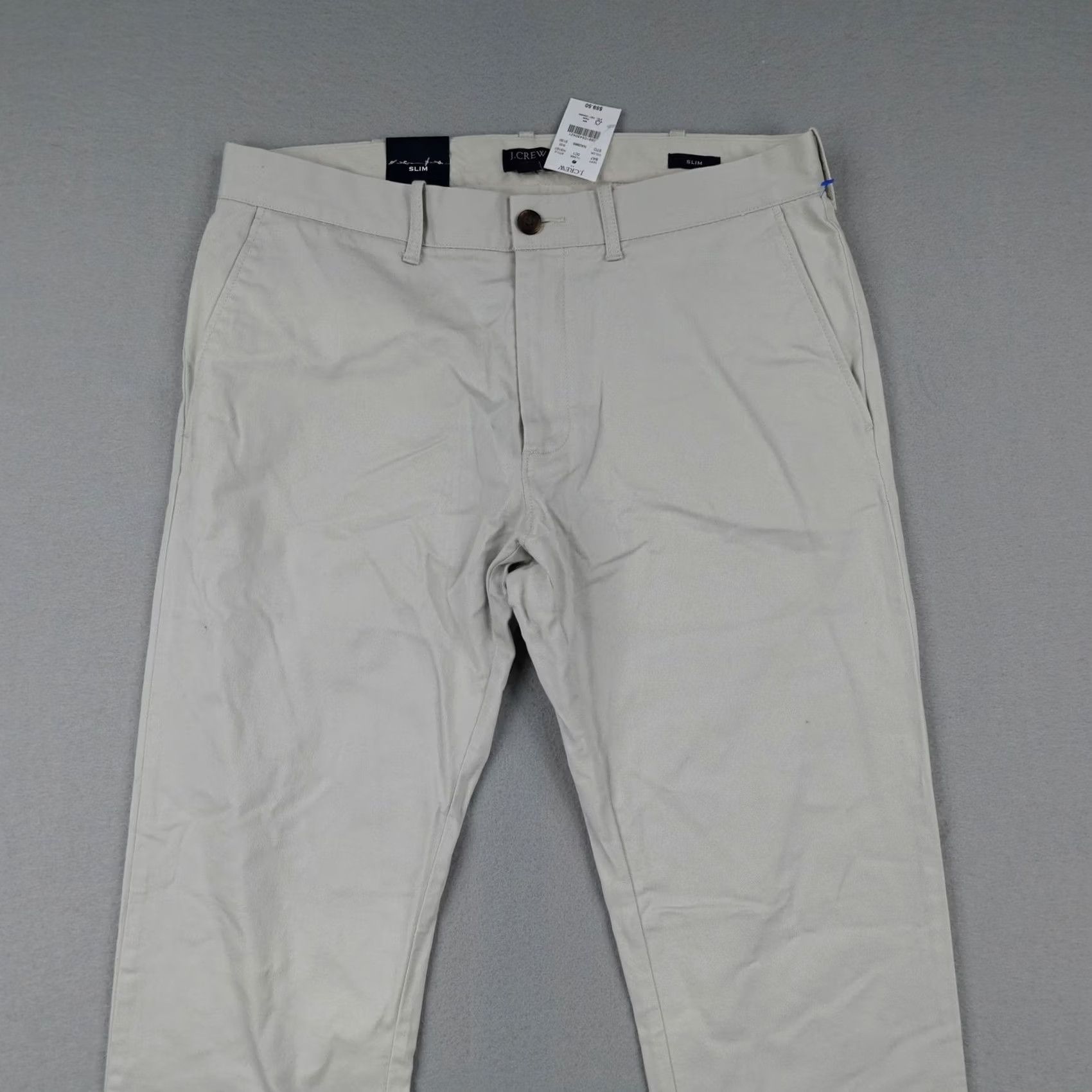 J.Crew J CREW Pants Mens 31x30 Khaki Beige Slim Chino Flex Slim Fit Straight Leg NEW Size US 31 - 2 Thumbnail