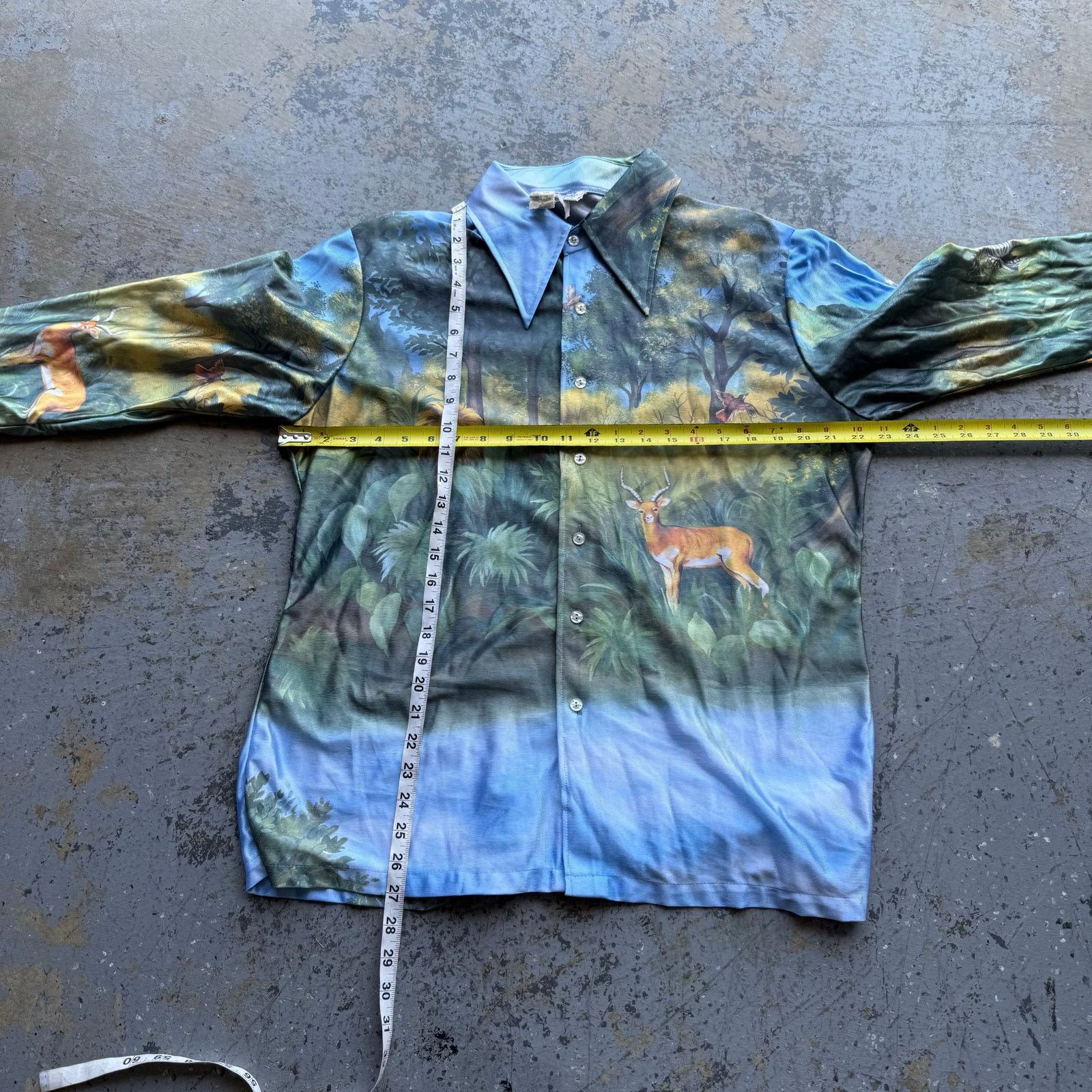Kennington Ltd. × Vintage Kennington Garden Of Eden Style Overprint Button Up Shirt XL Size US XL / EU 56 / 4 - 7 Thumbnail