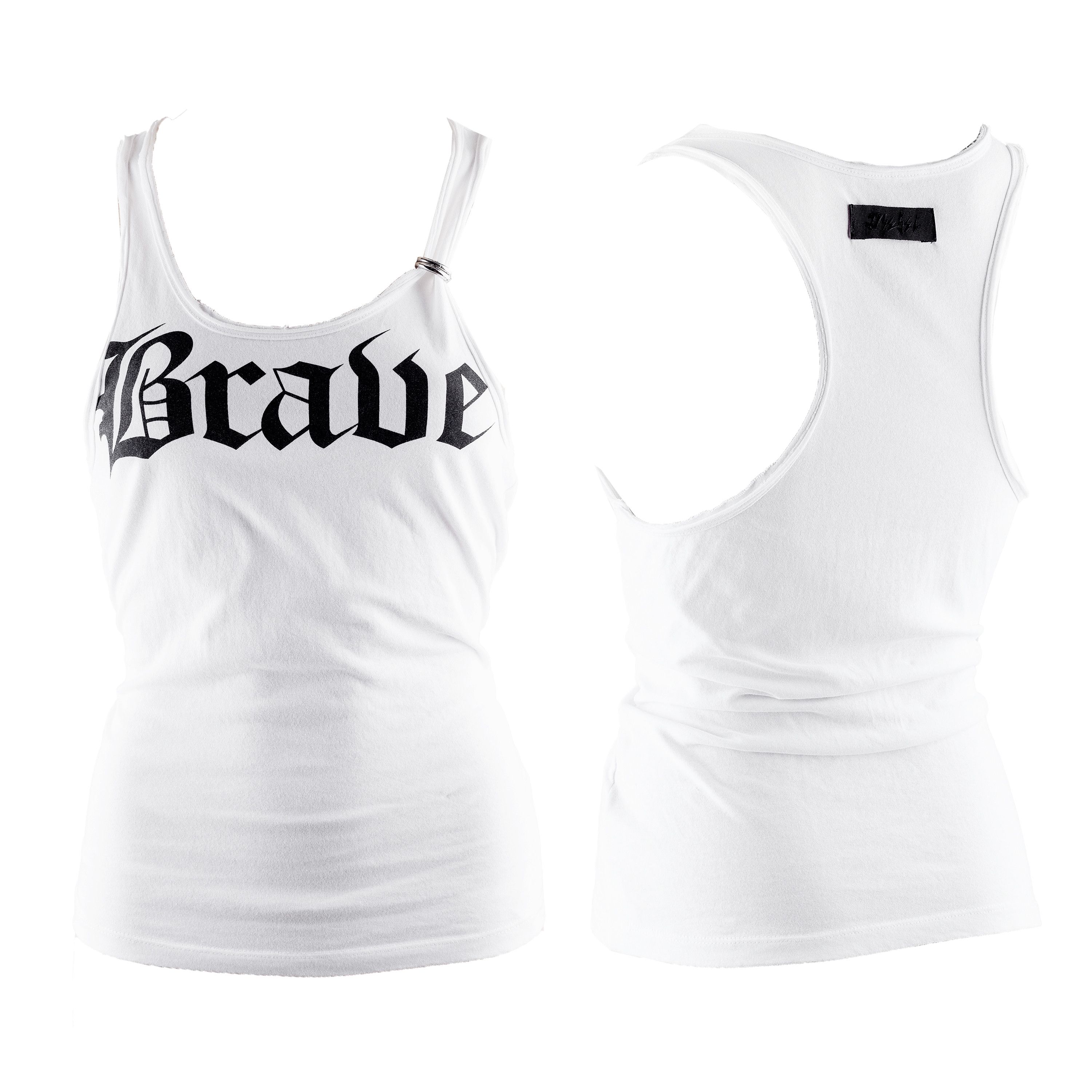 Diesel Diesel "Brave" White Tank Top (XS) Size XS / US 0-2 / IT 36-38 - 1 Thumbnail