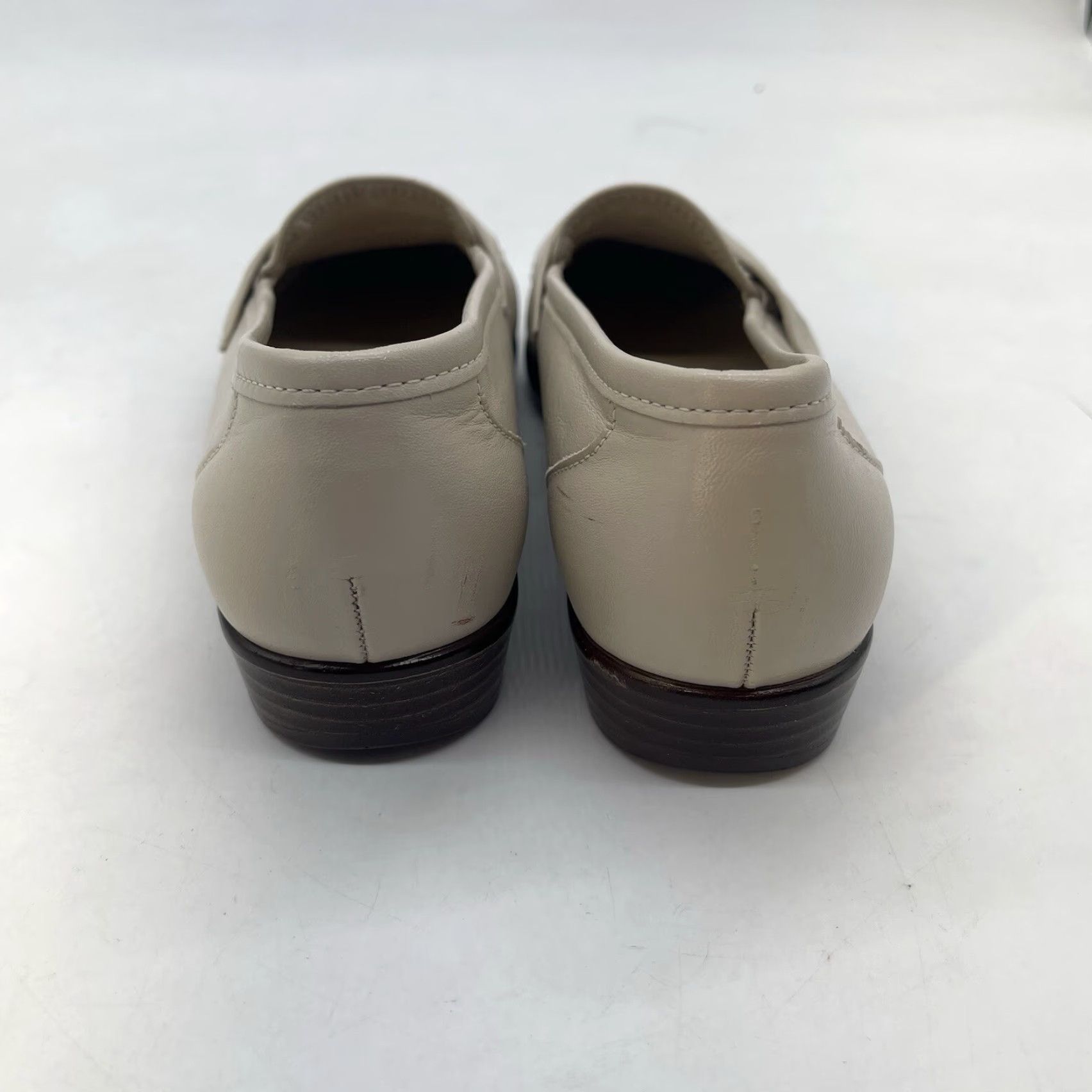 SAS SAS Womens Wink Penny Loafer Slip On Flats Size 7 N Leather Ivory Cream Casual Business Fashion Flat Shoes Size US 7 / IT 37 - 6 Thumbnail