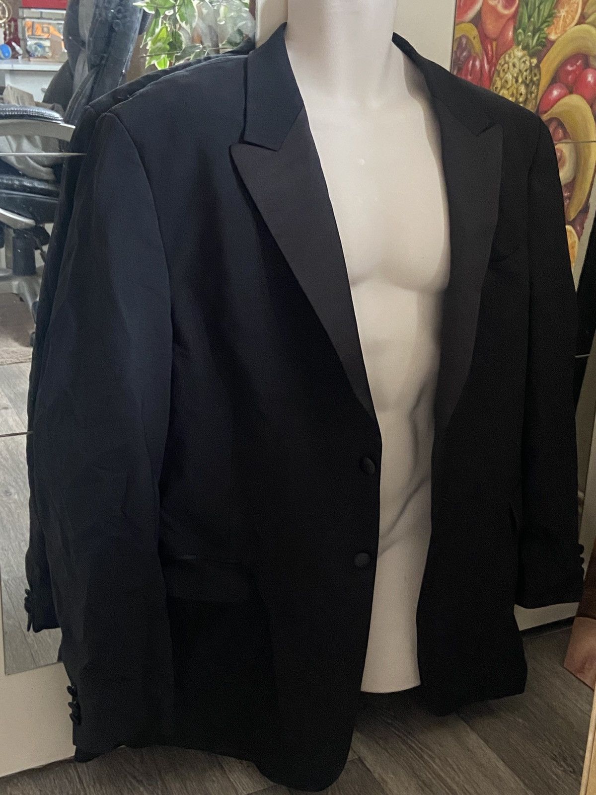 Pierre Cardin Vintage 2000s Pierre Cardin black blazer 48”L 122cm 53”chest Size 48L - 2 Thumbnail