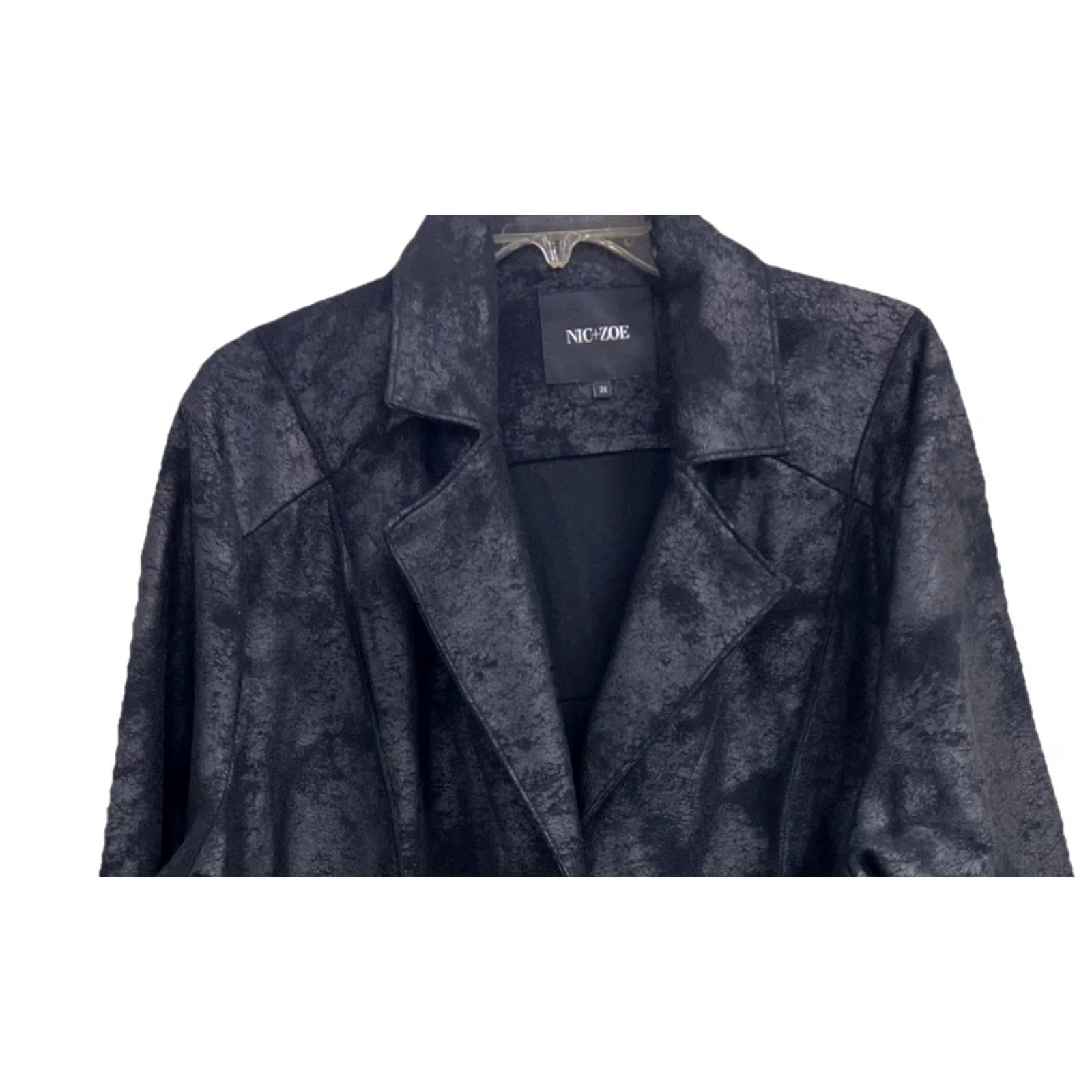 NIC+ZOE Nic + Zoe Women's Black Lounge Around Jacket Coat Plus Size 2X NWT Size XXL / US 16-18 / IT 52-54 - 2 Thumbnail