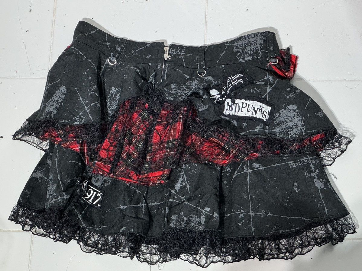 Hysteric Glamour × Vintage MAD PUNKS SKULL SKIRT Size 32" / US 10 / IT 46 - 8 Thumbnail