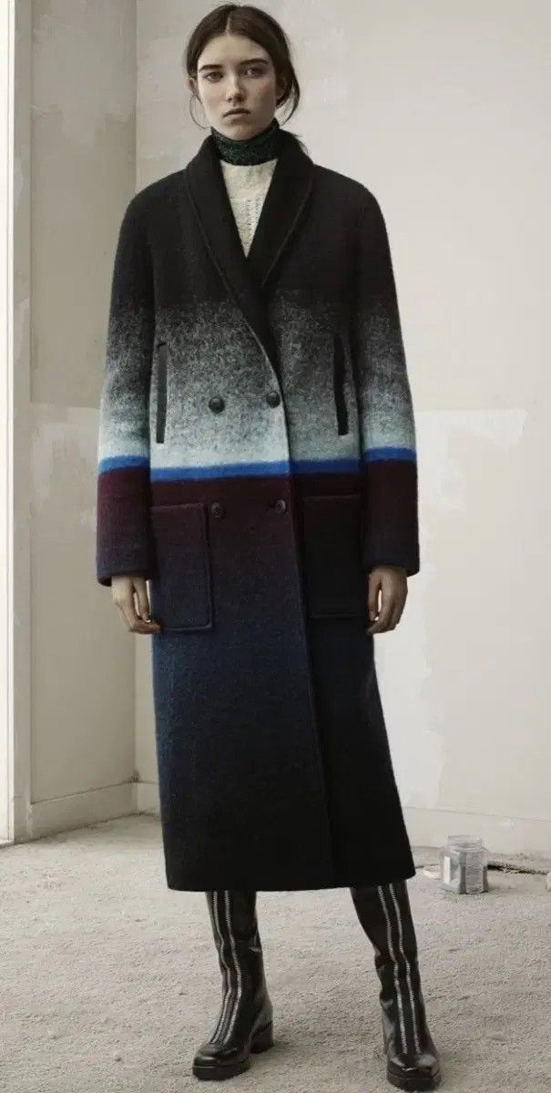 T by Alexander Wang T by Alexander Wang Degrade Ombré wool-blend coat Size XS / US 0-2 / IT 36-38 - 1 Thumbnail