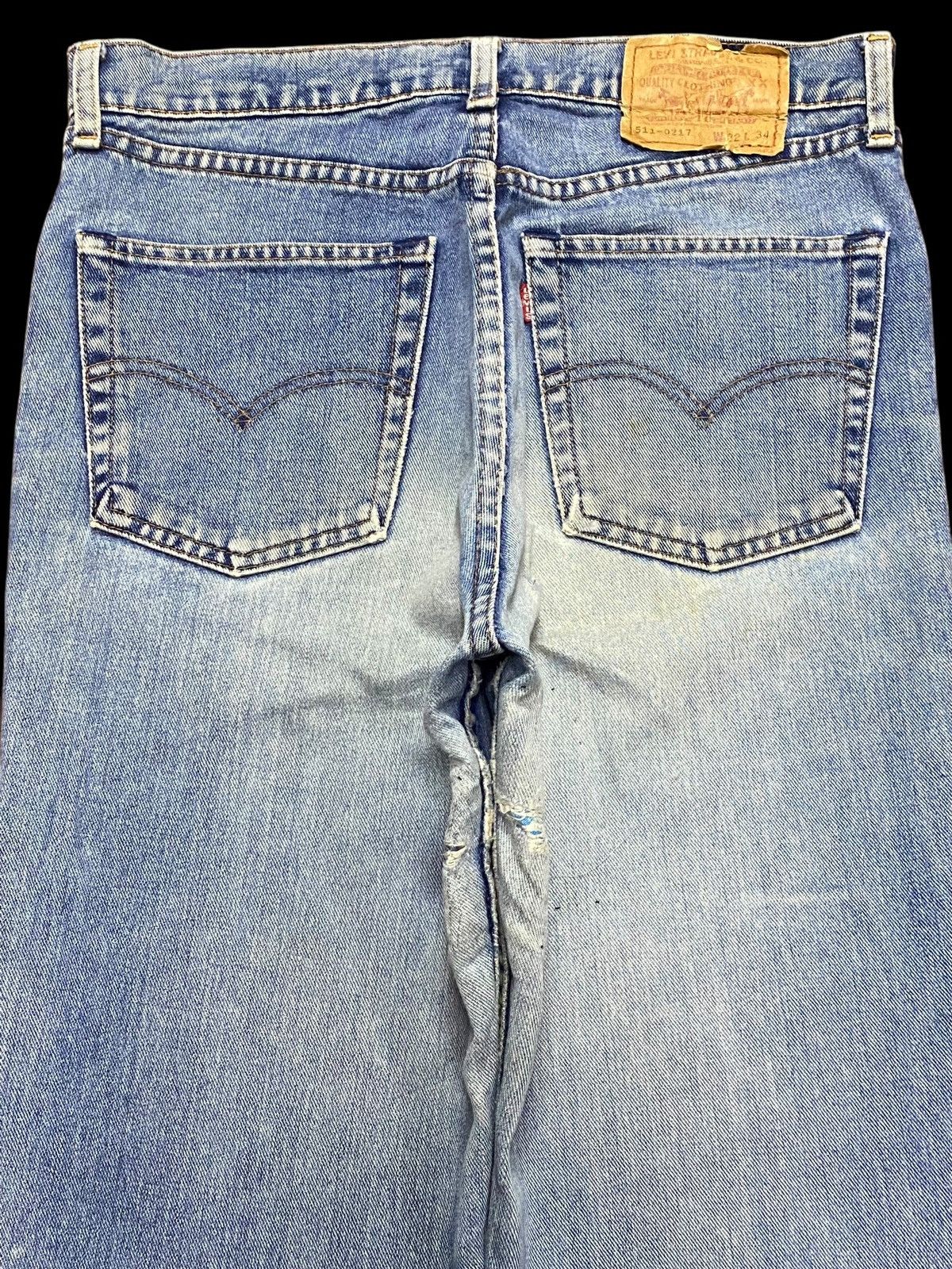 Other 90’s Levis 511 Japan Mud Wash Distressed Loose Jeans Size US 31 - 4 Thumbnail