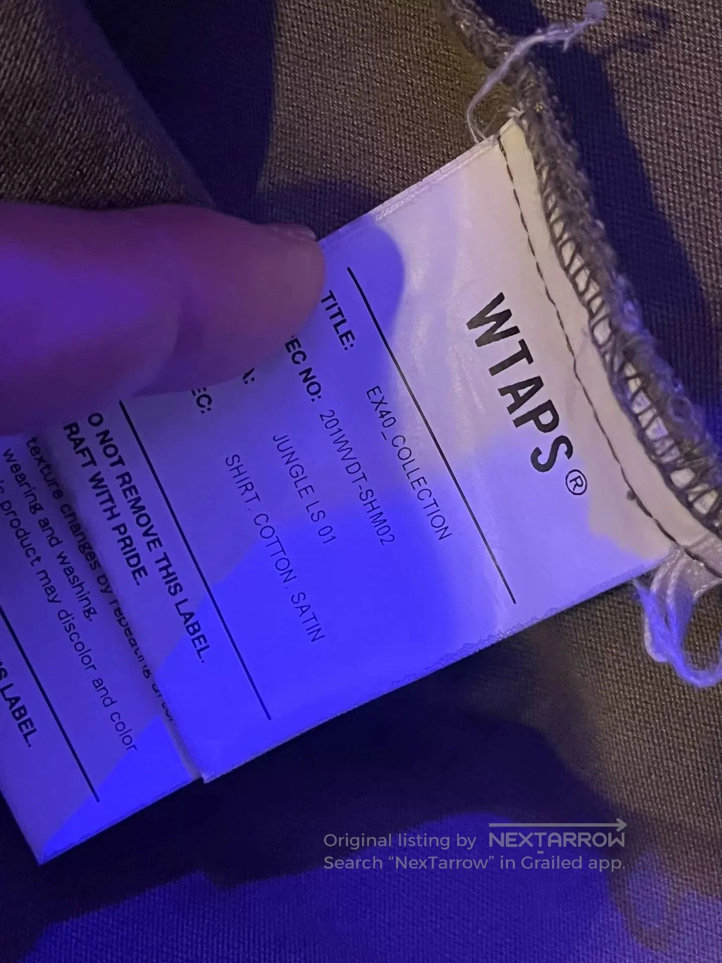 Wtaps WTAPS JUNGLE LS 20ss Shirt. Size US L / EU 52-54 / 3 - 5 Thumbnail