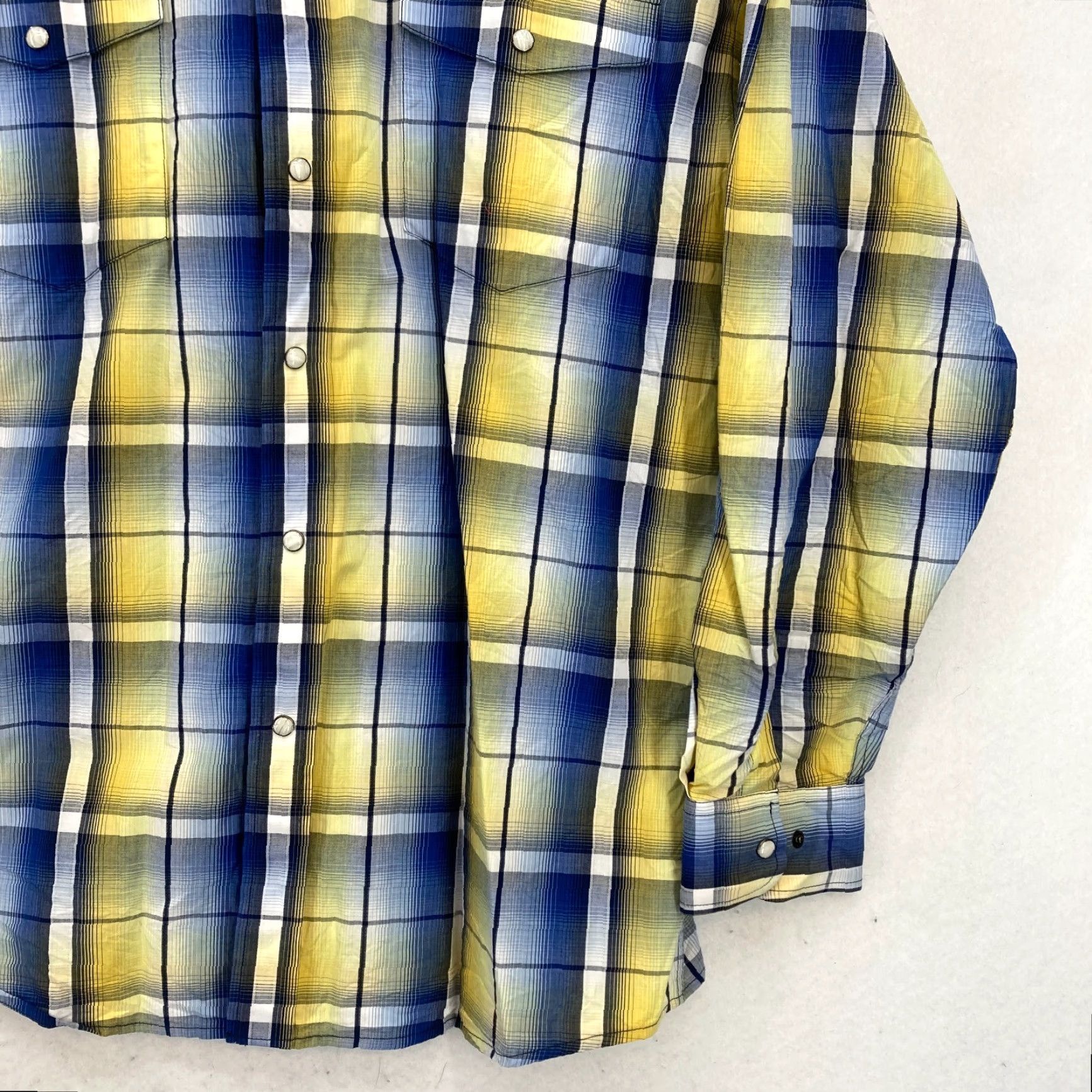 Vintage Panhandle Slim Pearl Snap Western Shirt Mens L Yellow Plaid Cowboy Rodeo Sh Size US L / EU 52-54 / 3 - 3 Thumbnail