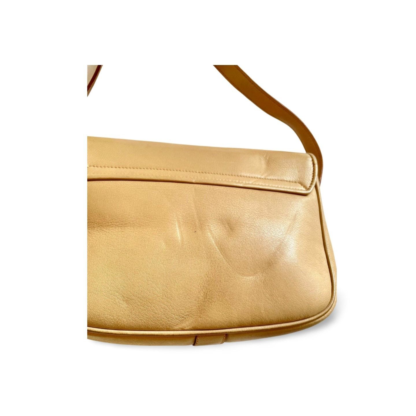 Celine Vintage Celine beige leather shoulder bag with Triomphe Size ONE SIZE - 6 Thumbnail