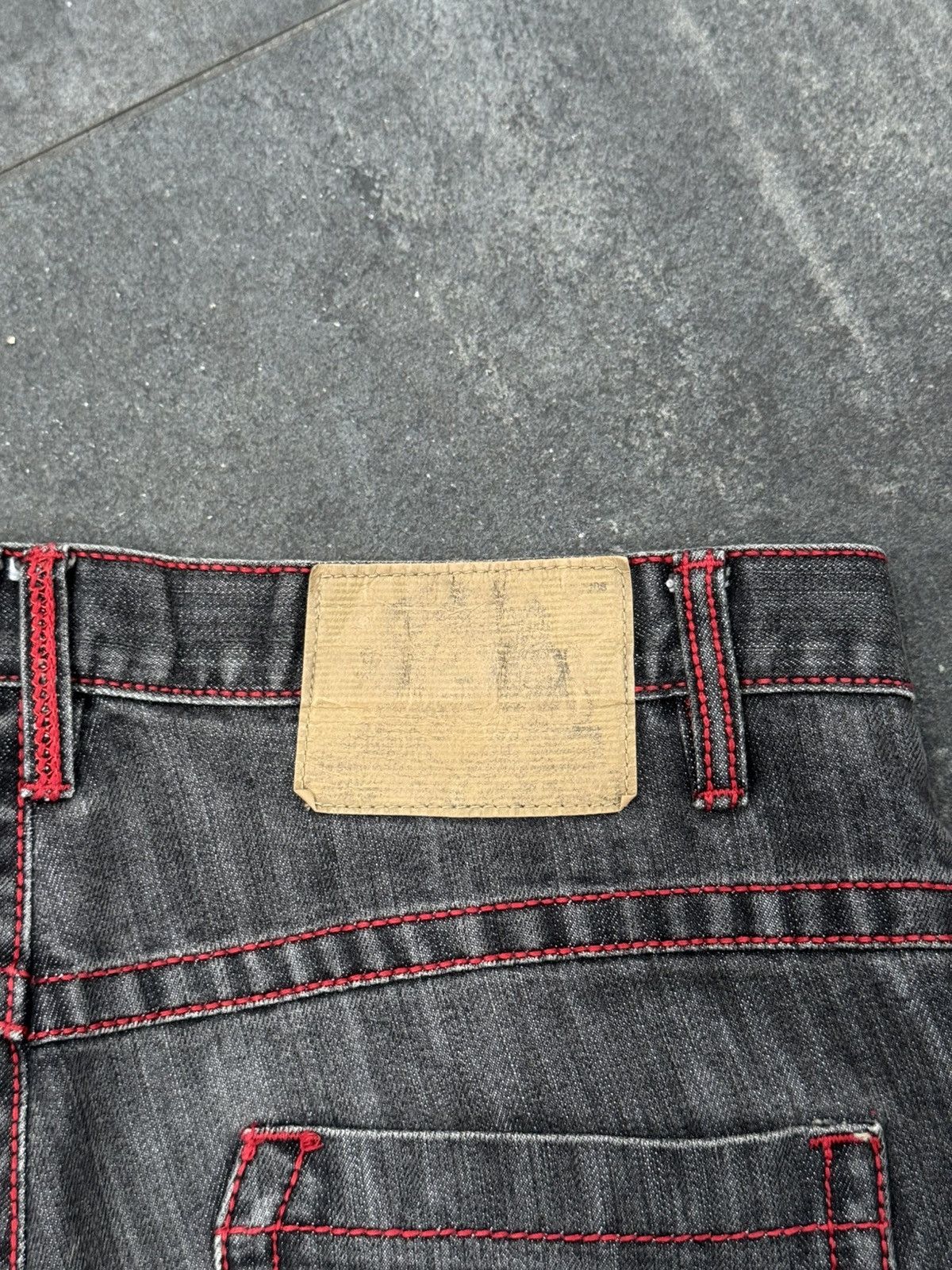 Southpole Vintage Y2K Design Lab Premium Black & Red Denim Pants 34x30 Size US 34 / EU 50 - 11 Thumbnail
