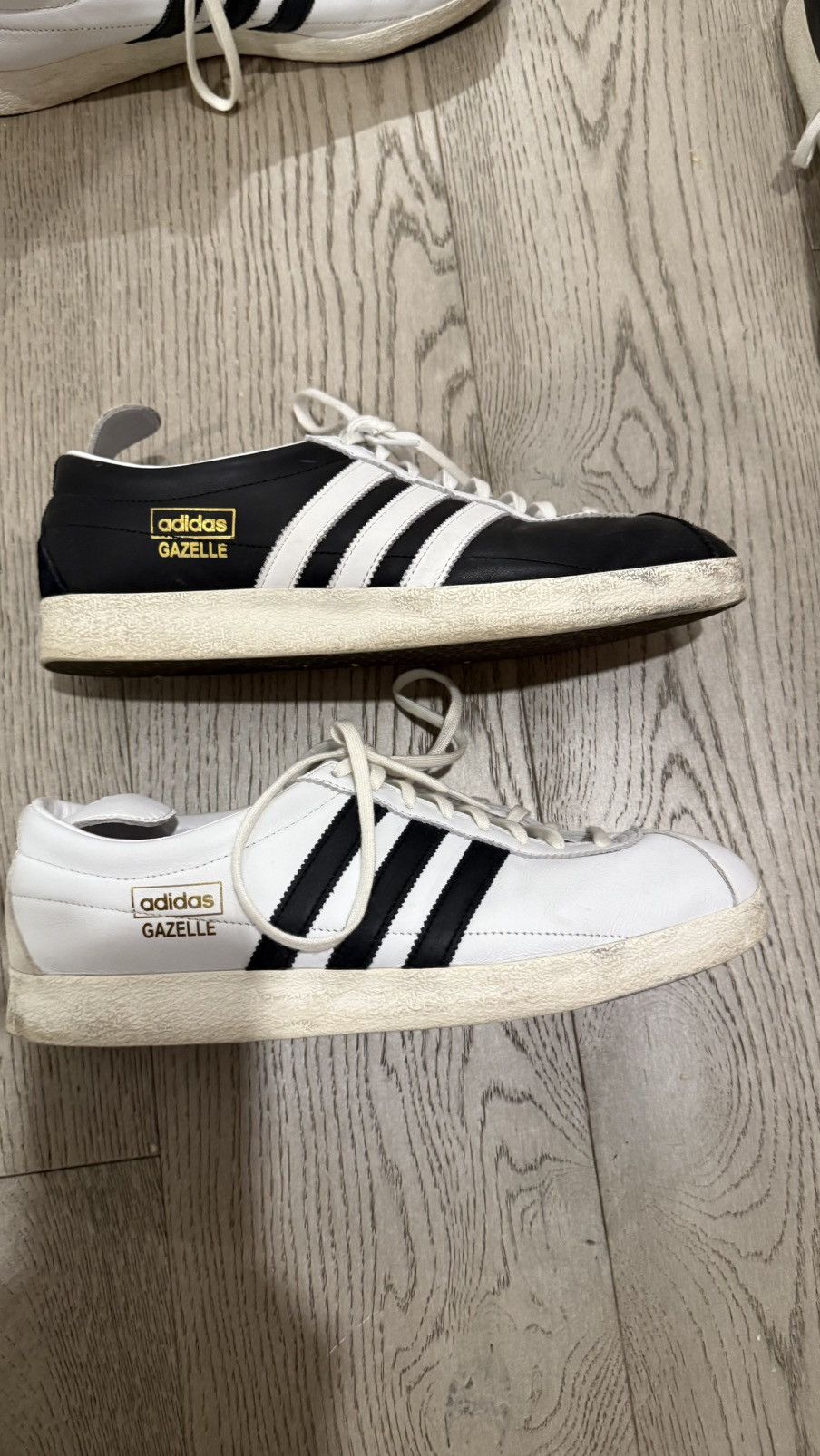 Adidas White Adidas Vintage Gazelle Size US 12 / EU 45 - 3 Thumbnail