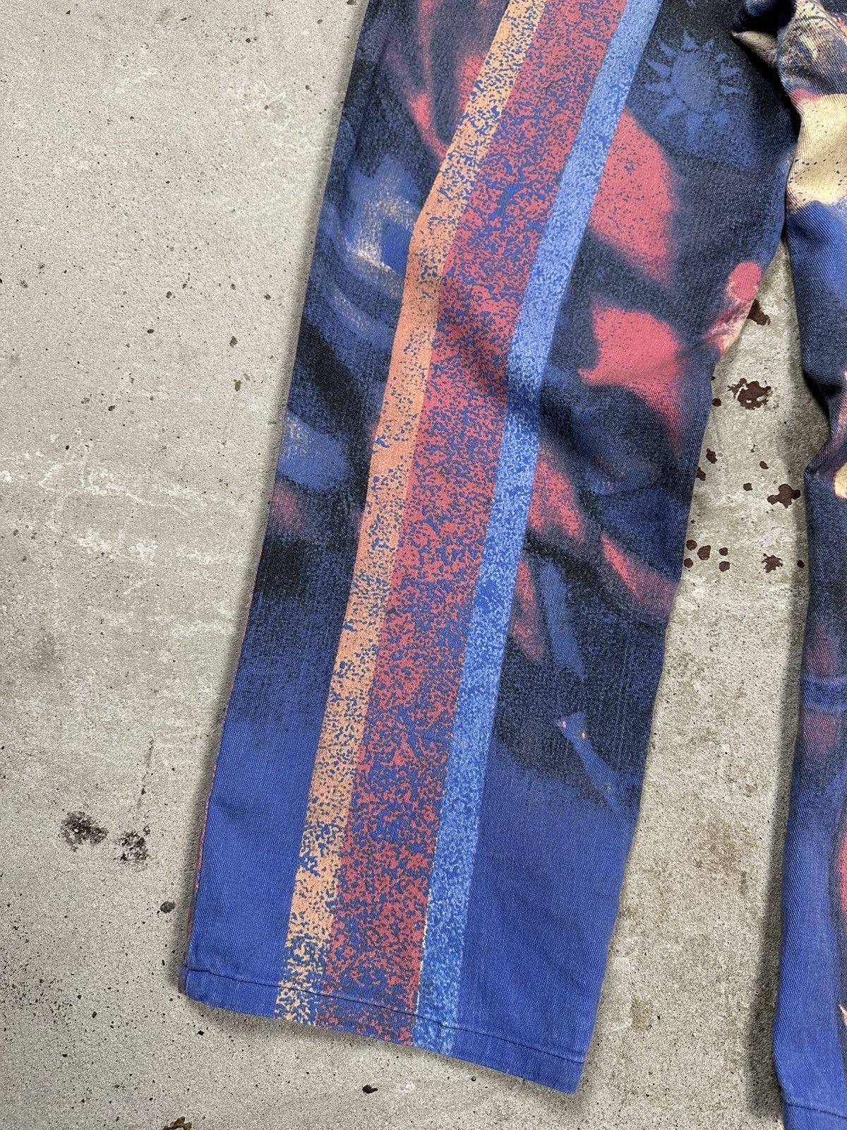 Japanese Brand × Vintage Vintage 90s American Flag Girl Print US Pants Rare Size US 30 / EU 46 - 11 Thumbnail