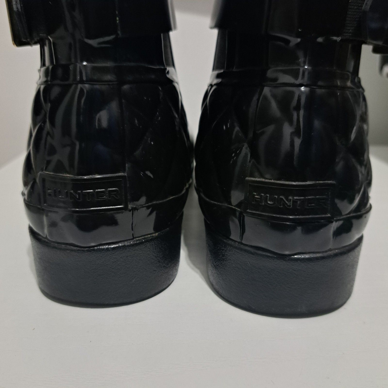 Hunter Hunter Women's Refined Quilted Gothic Winter Rain Rubber Che Size US 9 / IT 39 - 6 Thumbnail