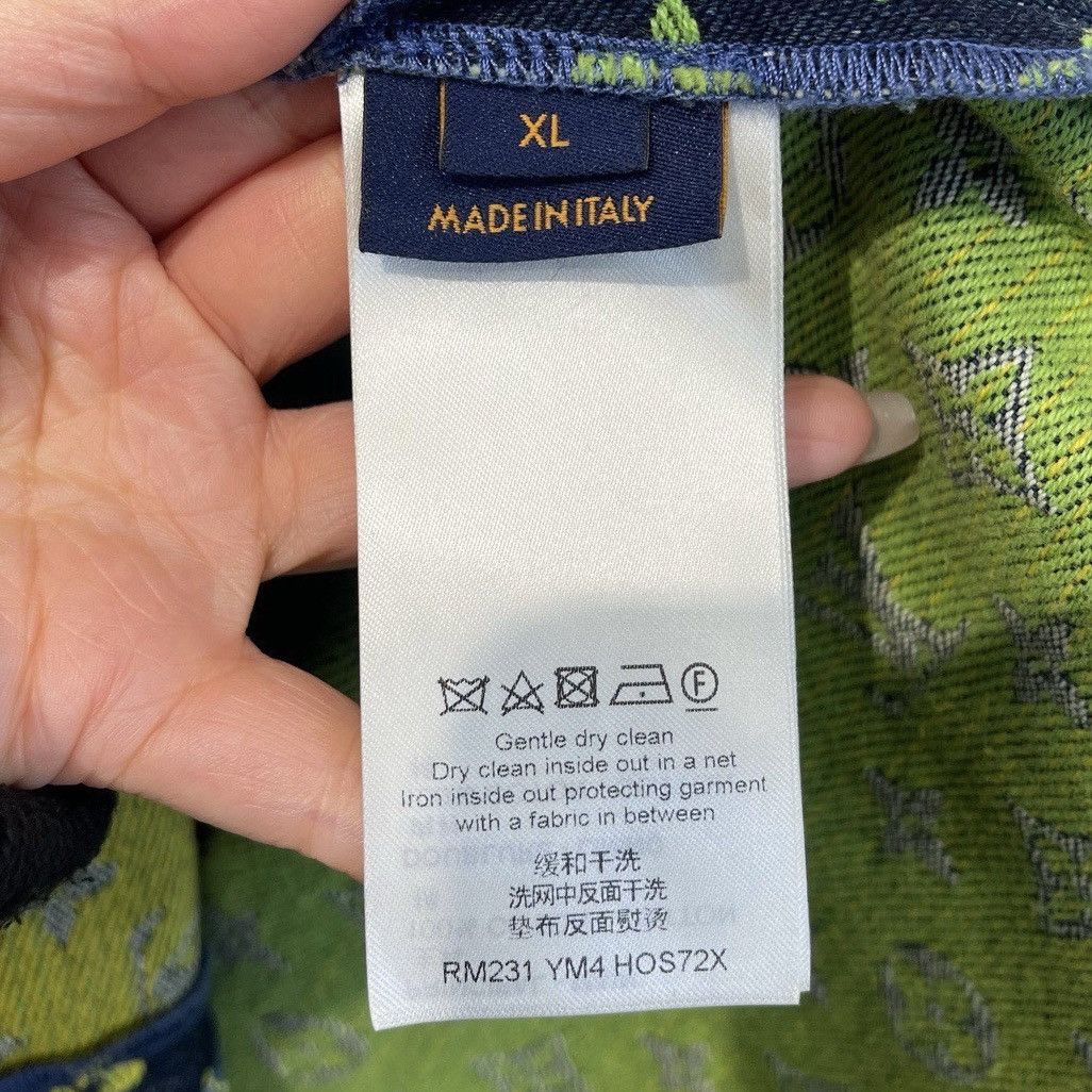 Louis Vuitton LOUIS VUITTON XL Rainbow Monogram Short Sleeves Denim Shirt Size US XL / EU 56 / 4 - 6 Thumbnail