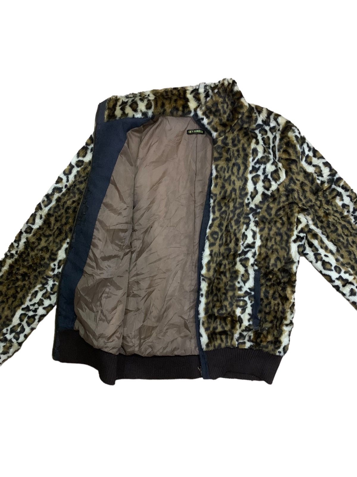 If Six Was Nine × Japanese Brand × Le Grande Bleu (L.G.B.) Vintage Rapua Apollo Fiber Leopord Fleece Fur Jacket Size US M / EU 48-50 / 2 - 3 Thumbnail