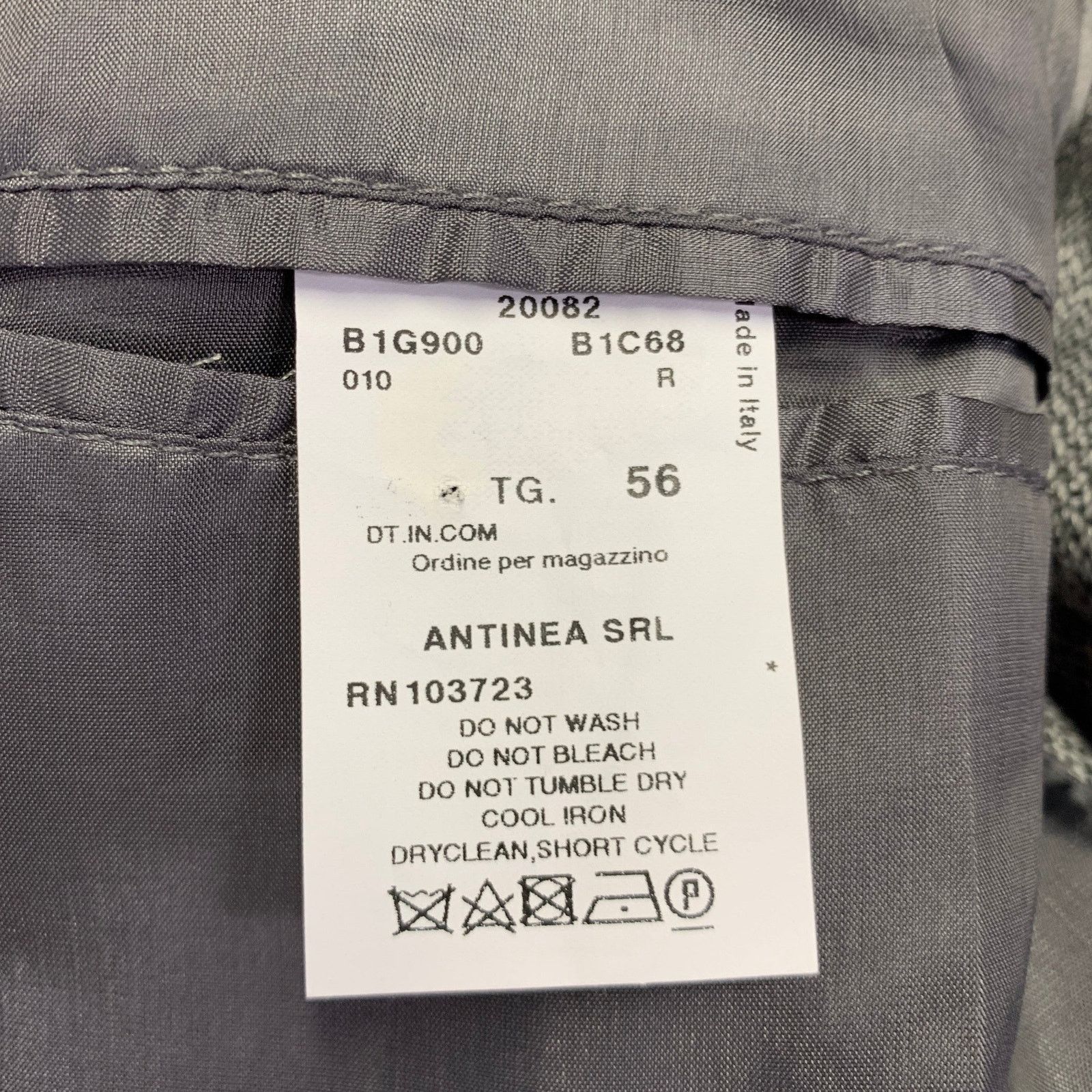 Emporio Armani Size 46 Grey Black Wool Blend Notch Lapel Sport Coat Size 46R - 5 Thumbnail