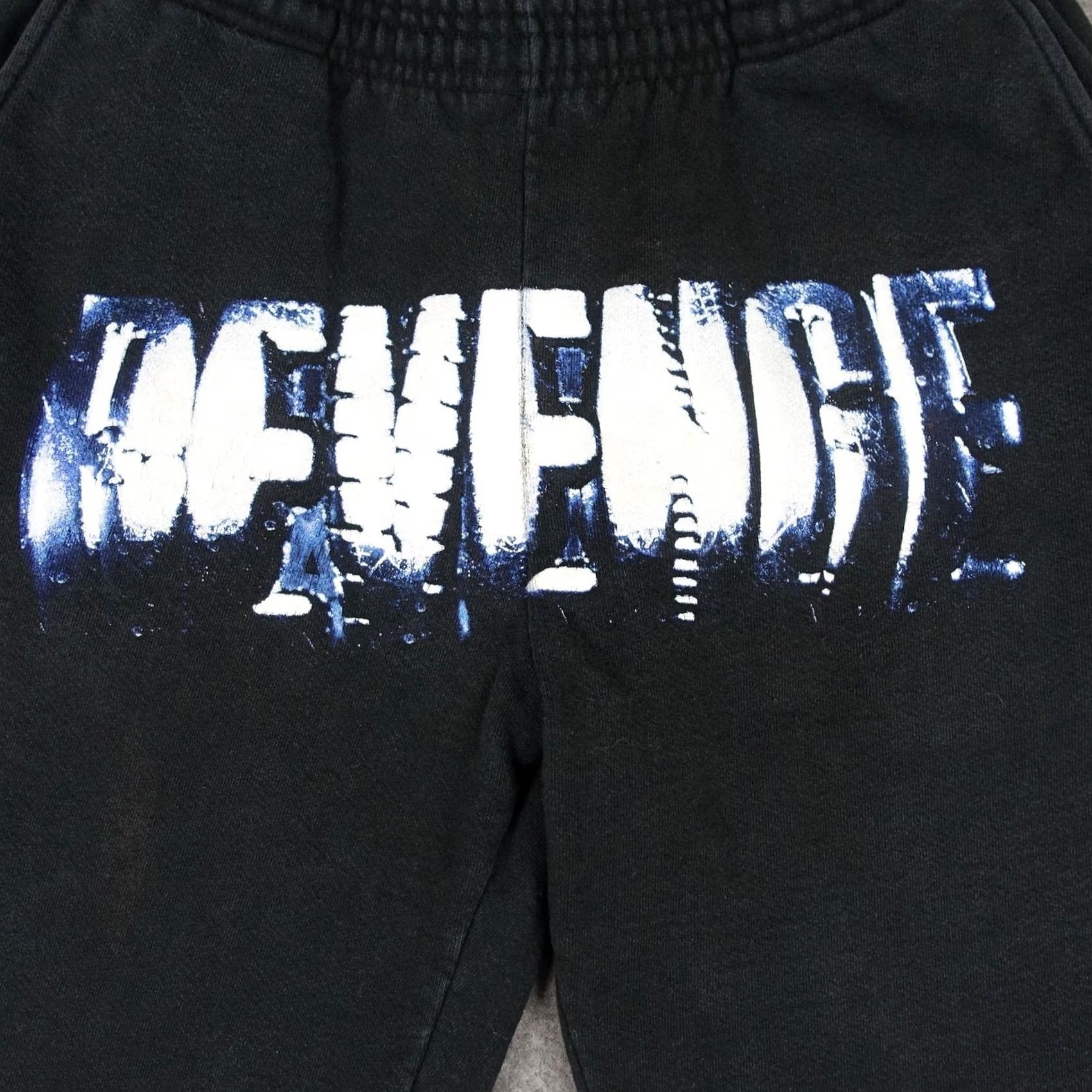 Revenge Revenge Mens Sweatpants Joggers Black Fleece Pockets Drawstring Casual Activewear 28in Inseam Tapered Size US 31 - 2 Thumbnail
