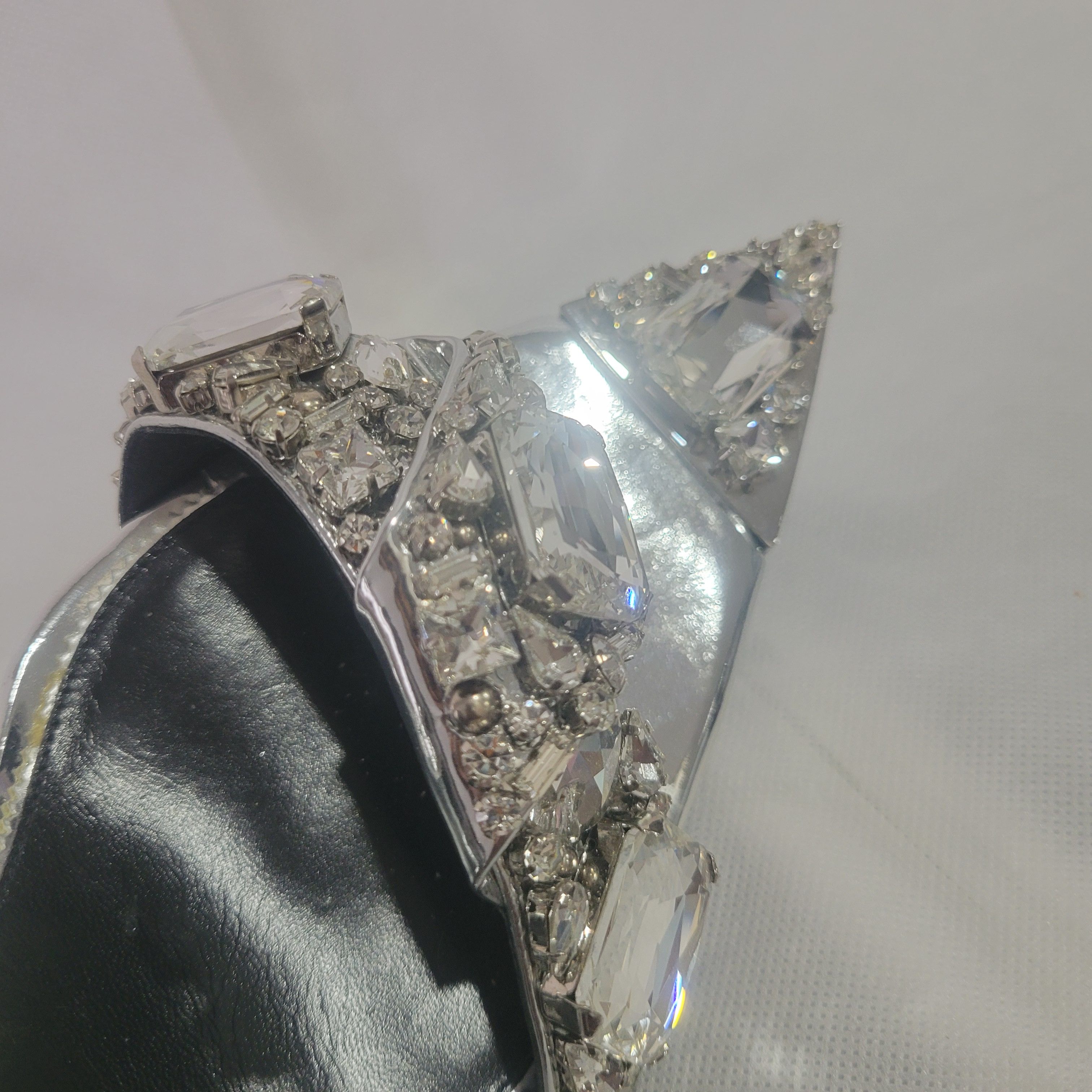 Tom Ford TOM FORD Runway Mirror Crystal Ankle Wrap Sandals Sz 41 Size US 11 / IT 41 - 9 Thumbnail