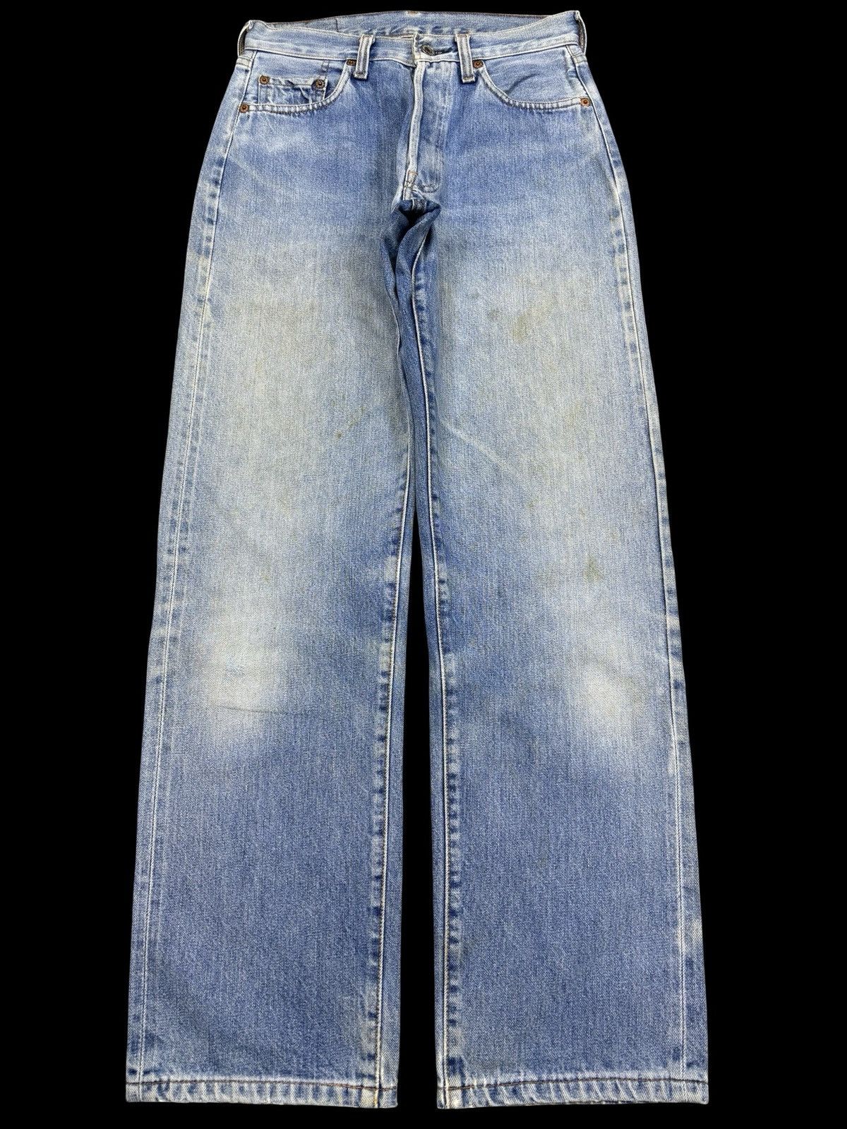 Levi's Vintage Clothing Vintage 90s LEVIS 501 Capital E Denim F802 Size US 27 - 1 Thumbnail