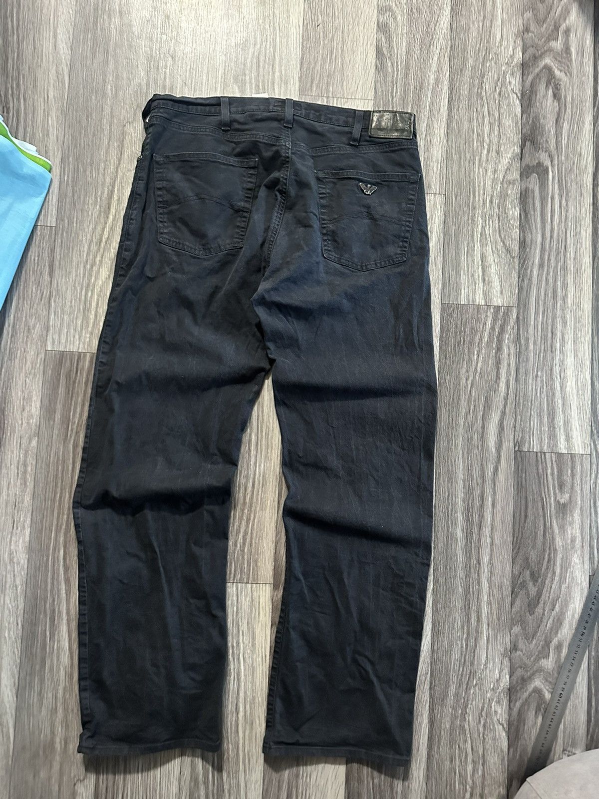 Armani Armani metal logo wide baggy vintage jeans mens size 36 Size US 36 / EU 52 - 3 Thumbnail