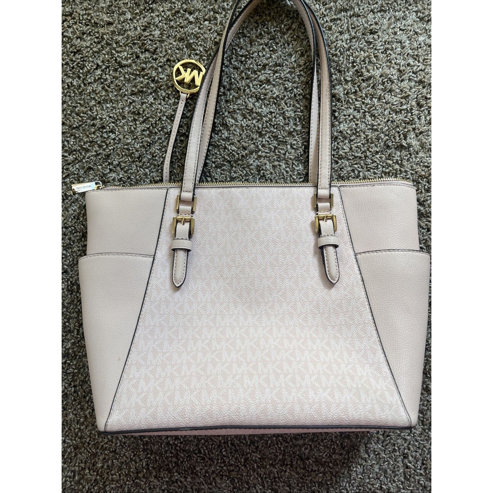Michael Kors Michael Kors Charlotte Top Zip Leather Large Tote Bag Size ONE SIZE - 4 Thumbnail