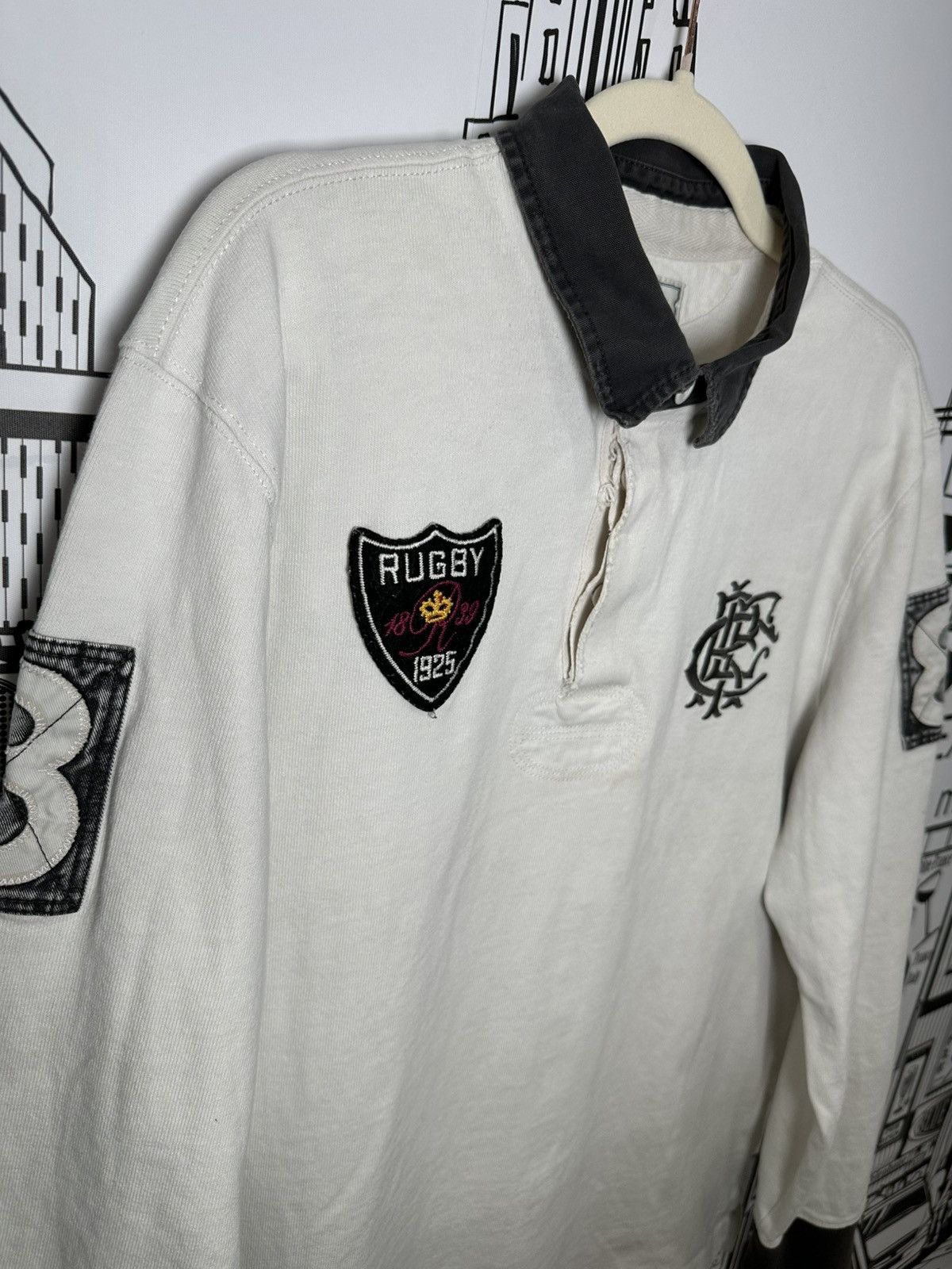 Rugby Ralph Lauren Rugby Ralph Lauren R.L.F.C Rugby Off-White XL Size US XL / EU 56 / 4 - 5 Thumbnail