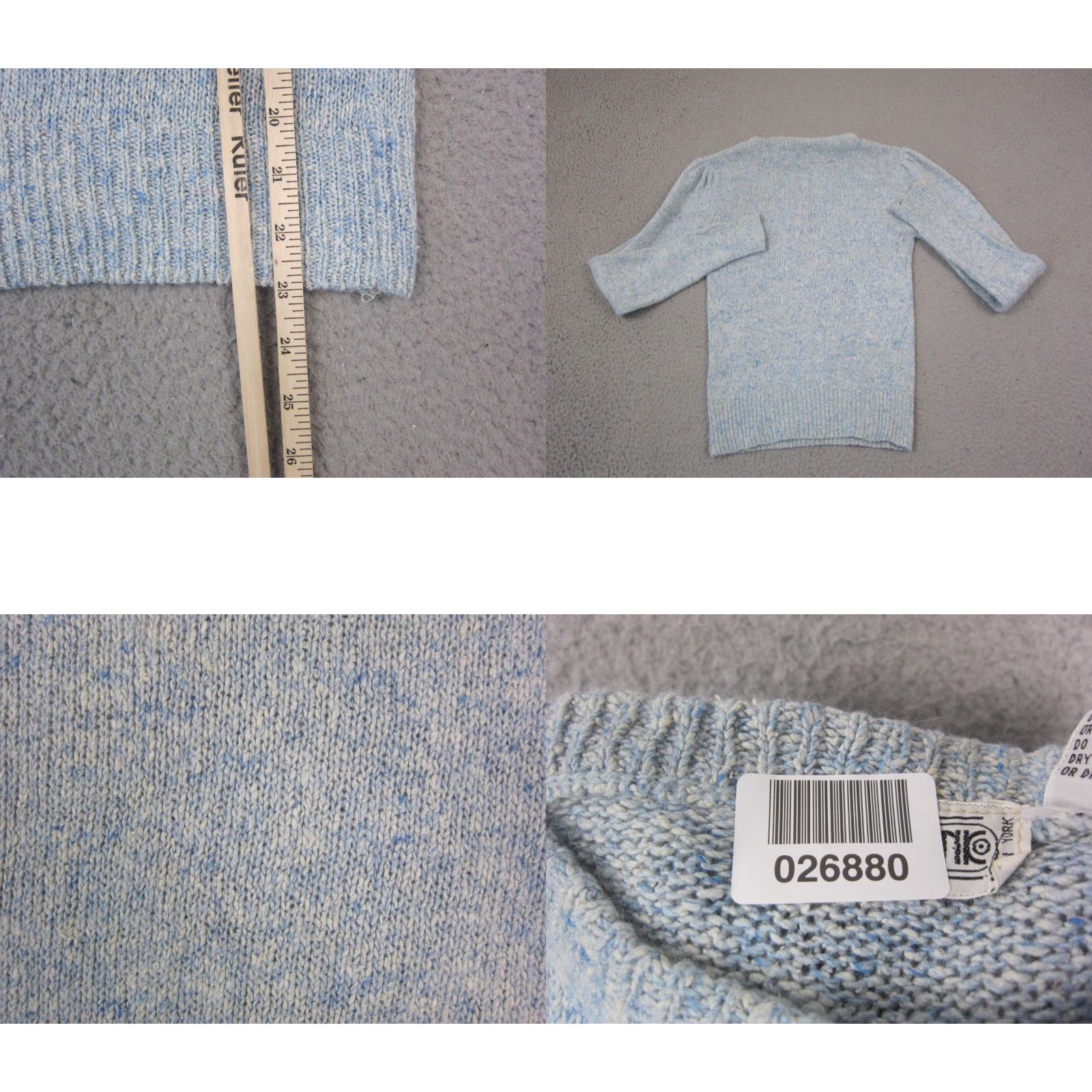 Vintage VINTAGE Fantastic Sweater Womens Small S Blue Silk Angora Floral Embroidered 90s Size S / US 4 / IT 40 - 8 Thumbnail