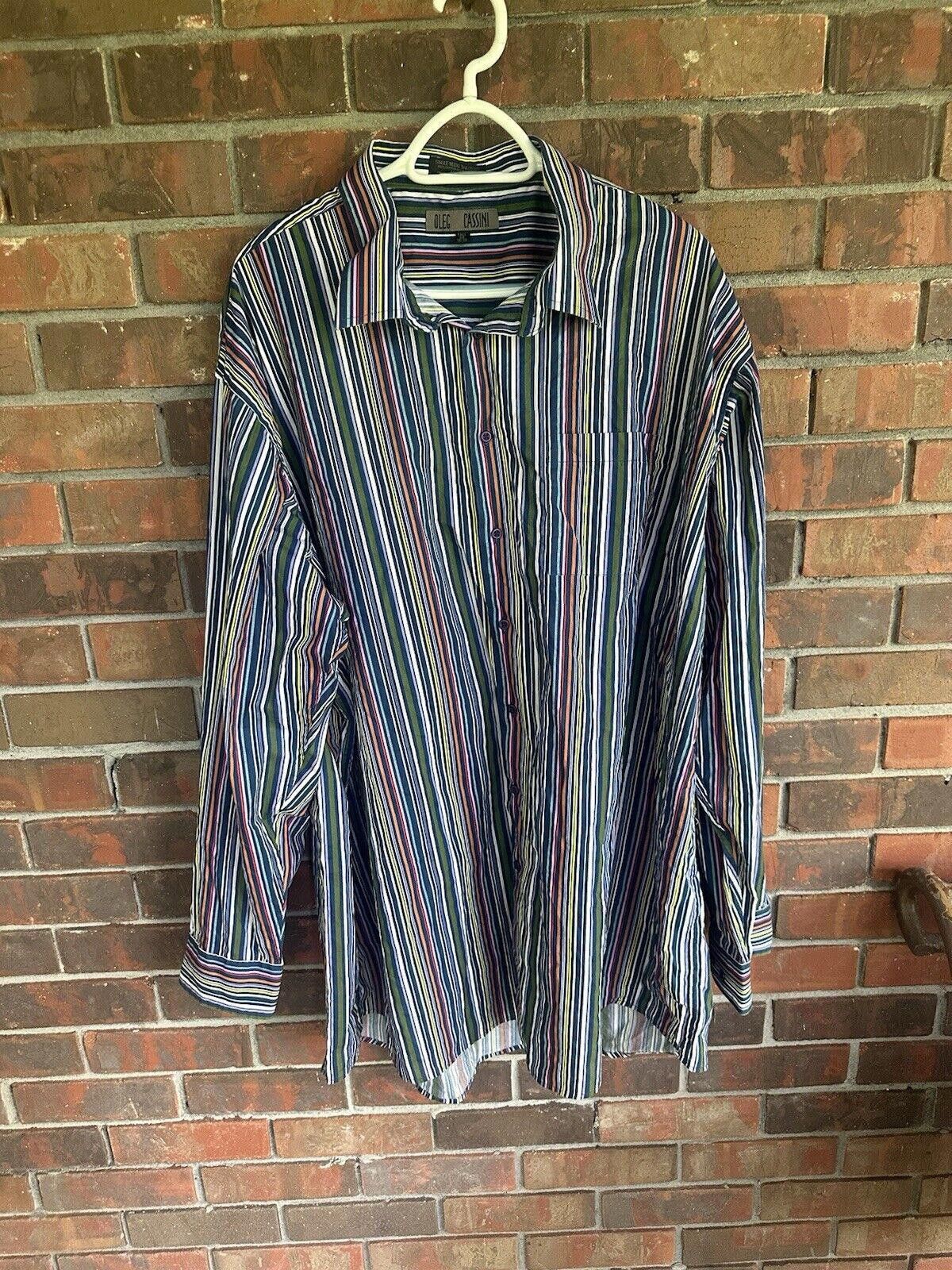 Oleg Cassini Men's Button Down Size 20 Oleg Cassini Size US XXL / EU 58 / 5 - 1 Thumbnail