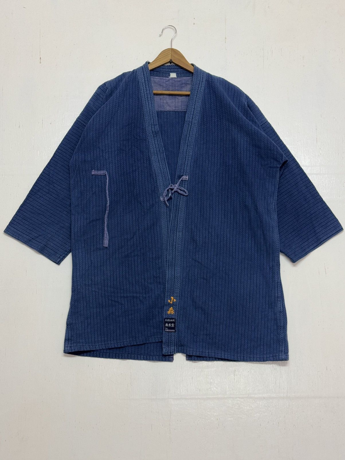 Indigo × Vintage Vintage Kimono Blue Indigo Sunfaded Size US L / EU 52-54 / 3 - 1 Thumbnail
