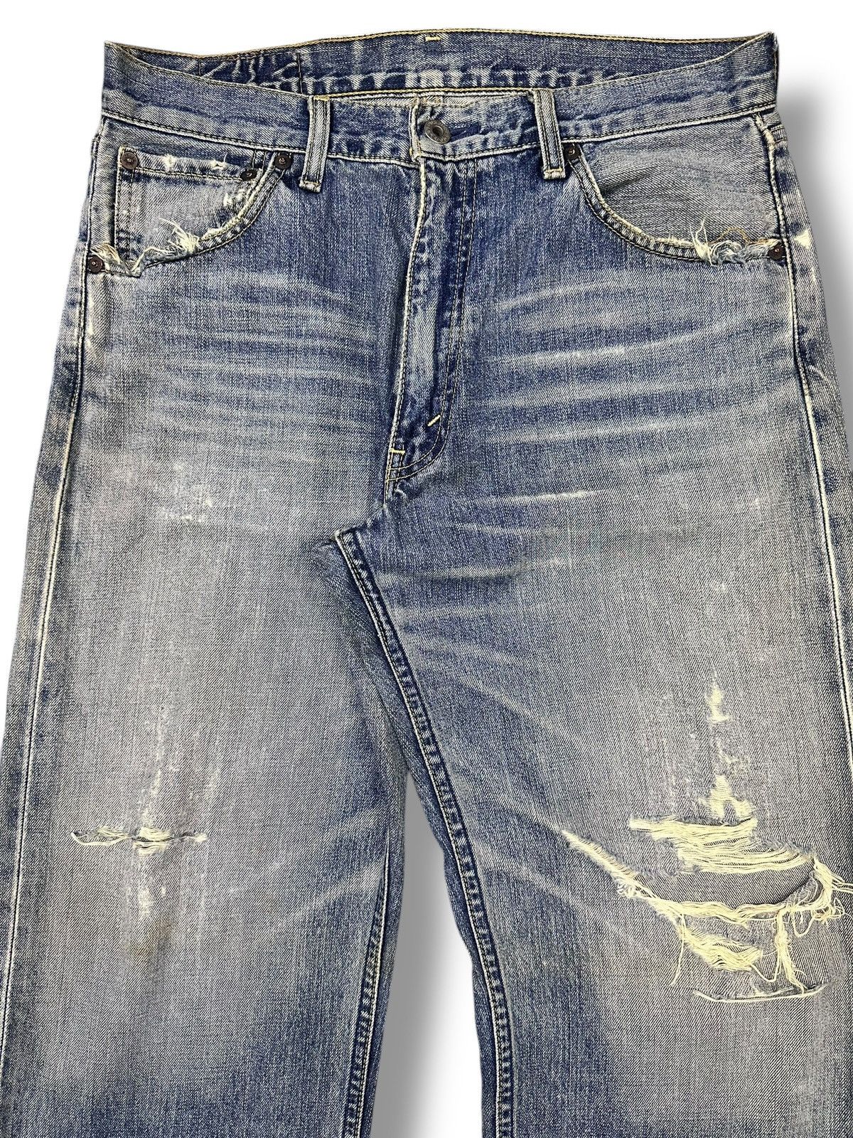 Japanese Brand Distressed Levi's 503 Vintage Baggy Wideleg Style Faded Size US 32 / EU 48 - 4 Thumbnail