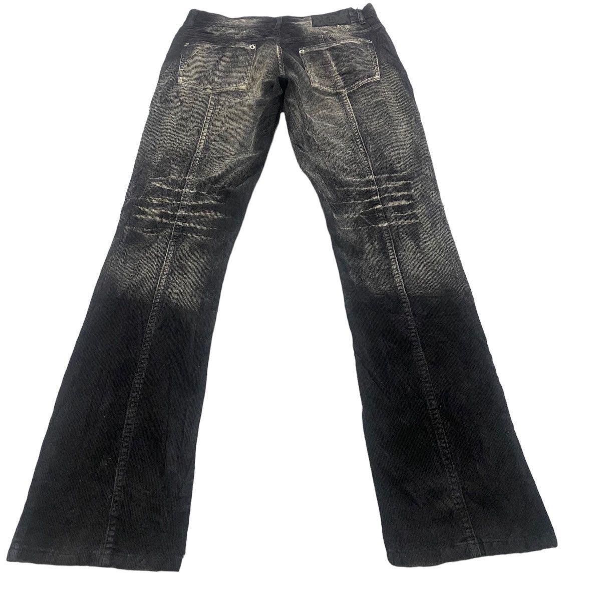 LOWBOX Japanese Brand LOWBOX Acid Wash Corduroy Flare Pants Size US 31 - 16 Thumbnail