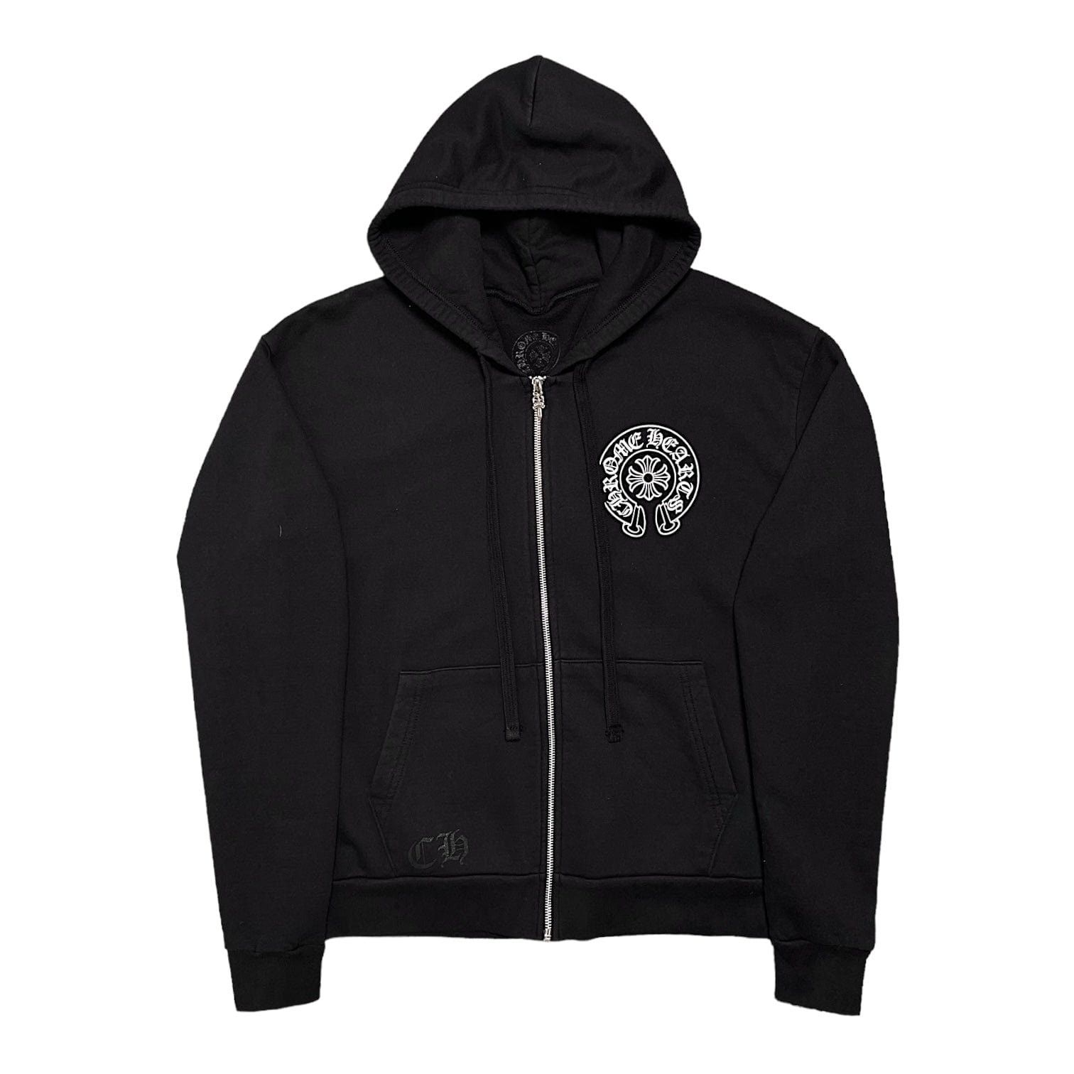 image of Chrome Hearts Horseshoe Beijing Exclusive Zip Up in Black, Men's (Size XS)