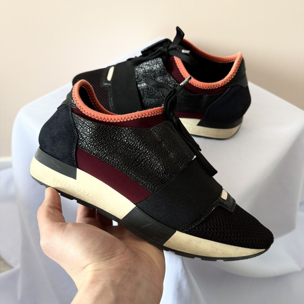 Balenciaga Balenciaga Race Runner Mesh Leather Drip Sneakers Shoes Y2K Size US 7 / IT 37 - 5 Thumbnail