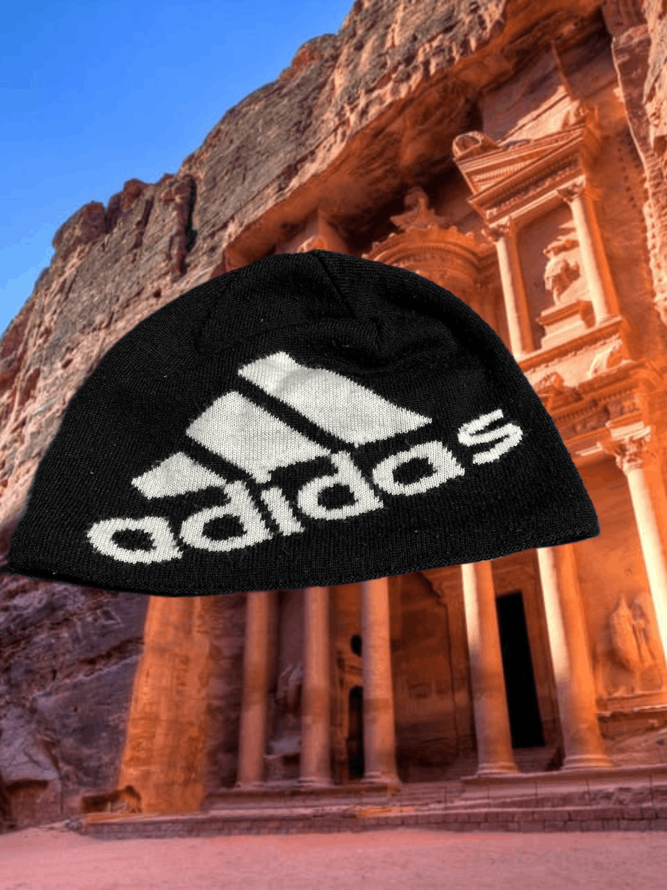 Adidas Hats black Vintage Adidas Y2K big logo Streetwear Size ONE SIZE - 1 Thumbnail