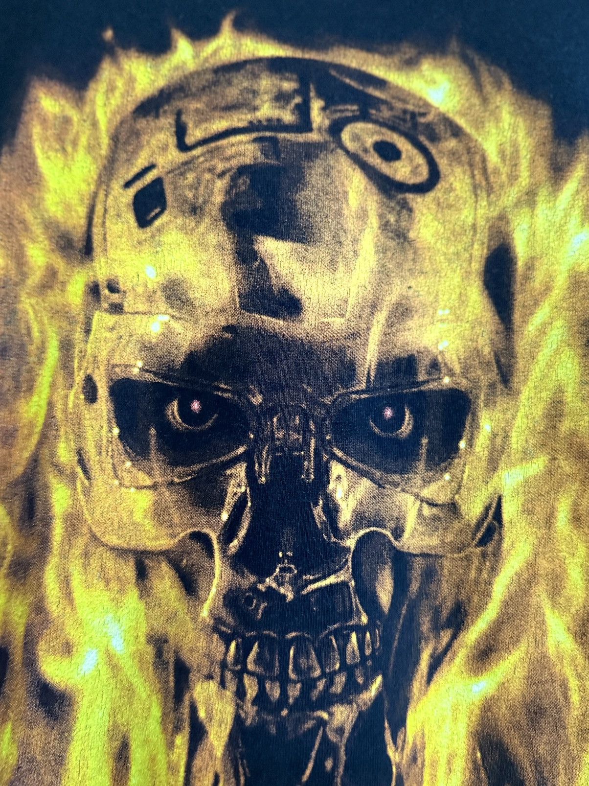 Expert Horror Vintage 90s Terminator 2 Movie Flame Faded Tee Size US L / EU 52-54 / 3 - 4 Thumbnail