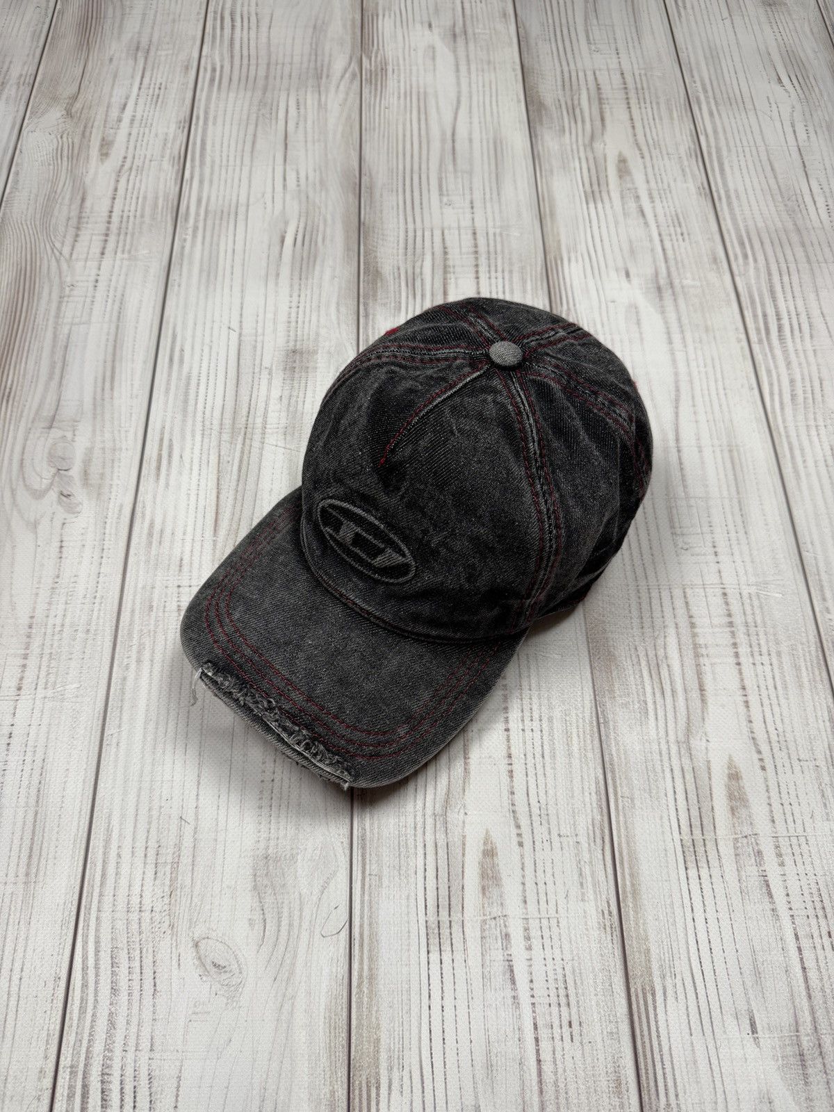 Diesel Diesel Cap D Logo Distressed Washed Style hat Size ONE SIZE - 1 Thumbnail