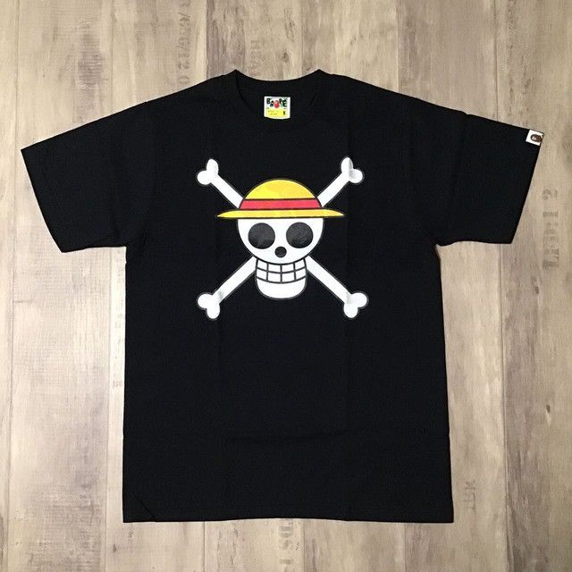 Bape One piece × BAPE camo Luffy flag mark T-shirt a bathing ape Size US M / EU 48-50 / 2 - 1 Thumbnail
