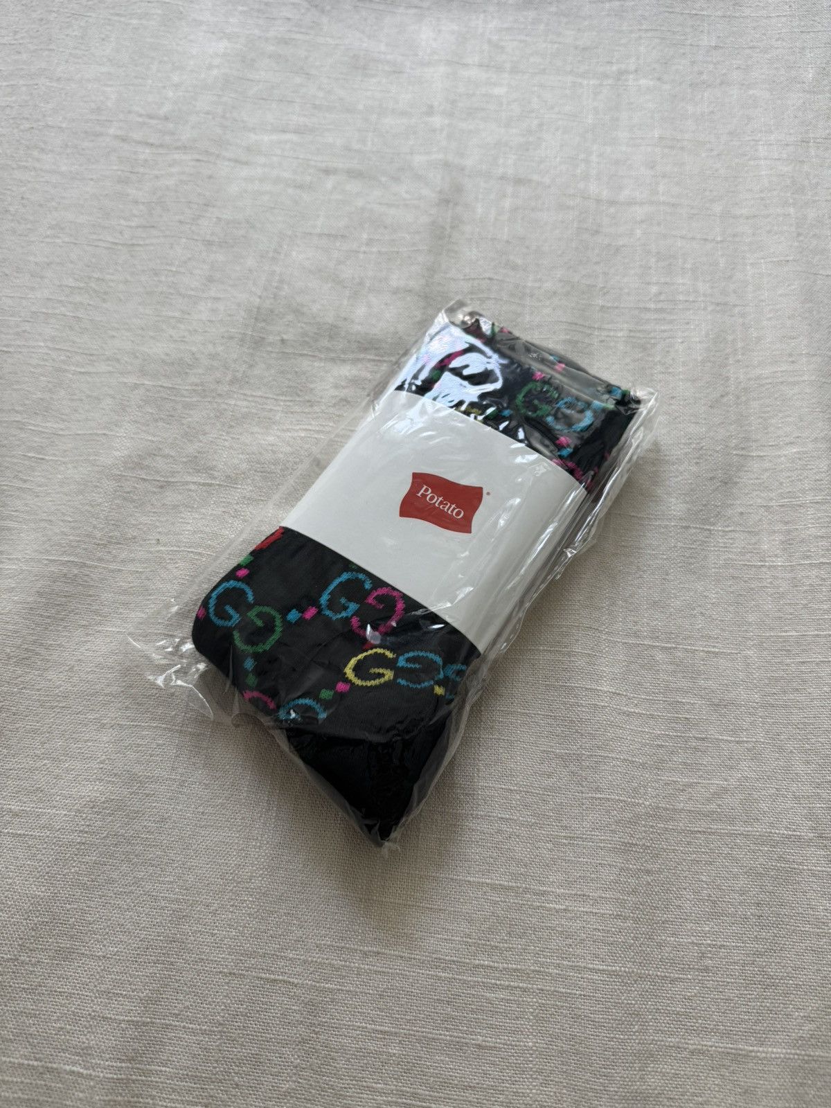 Imran Potato Imran Potato Cool Gucci Socks Black Multicolor Size ONE SIZE - 1 Thumbnail