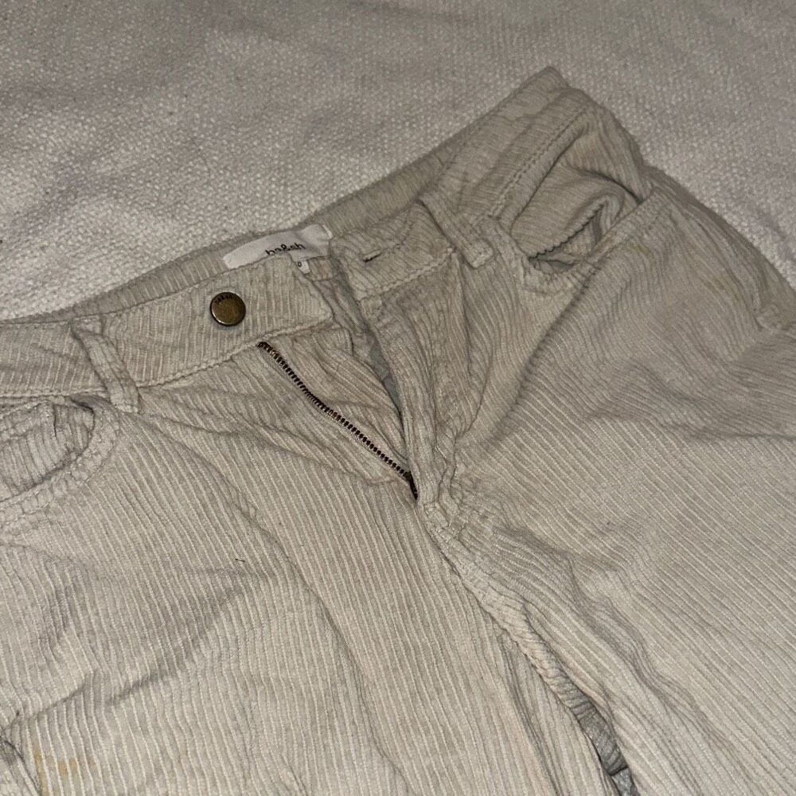 ba&sh Bash Corduroy Ecru Women’s Pants | Sz 2 Size 26" / US 2 / IT 38 - 3 Thumbnail